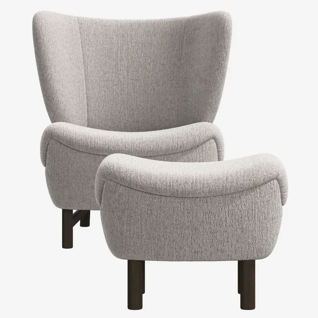 Armchairs Catskills chair with footstool - 33% OFF - OSA08