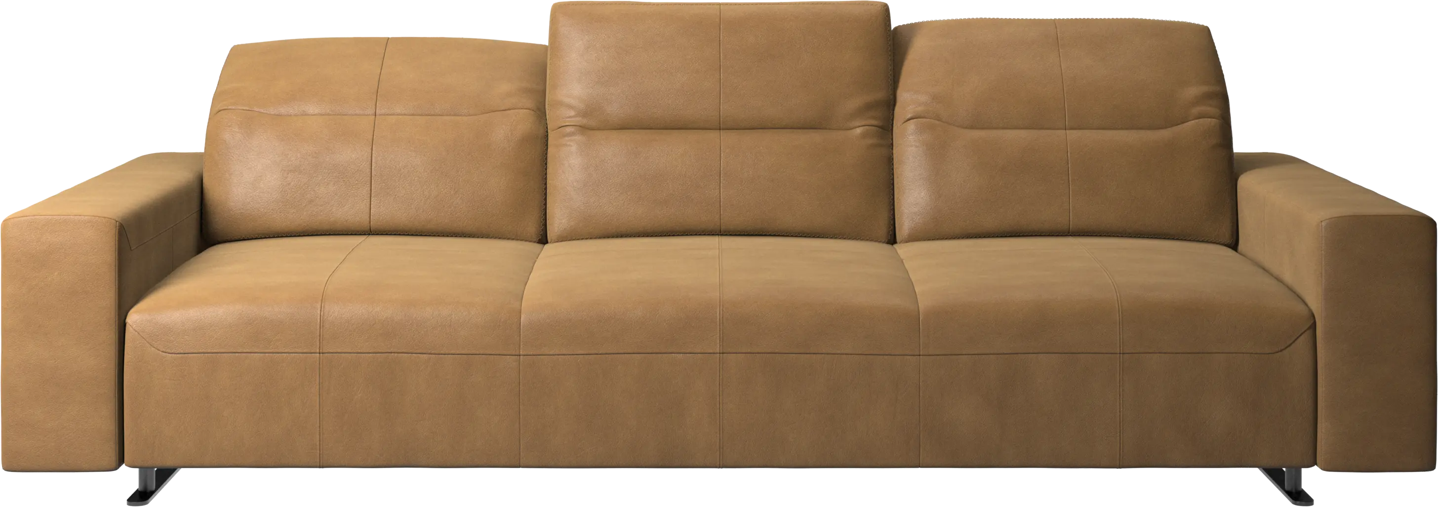 Hampton sofa with adjustable back and storage on the right side