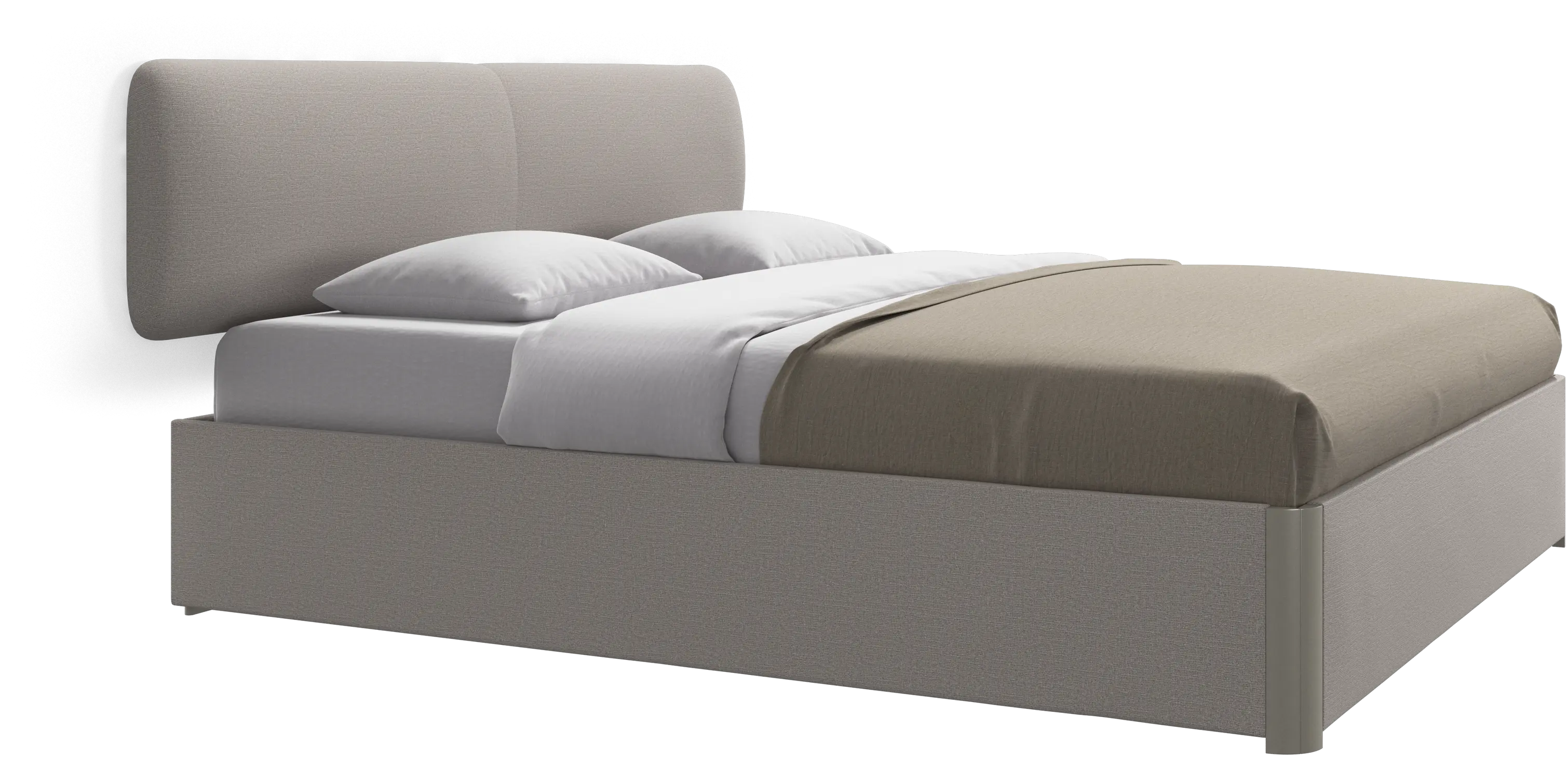 Element bed, wall-mounted headboard, with slats, excl. mattress