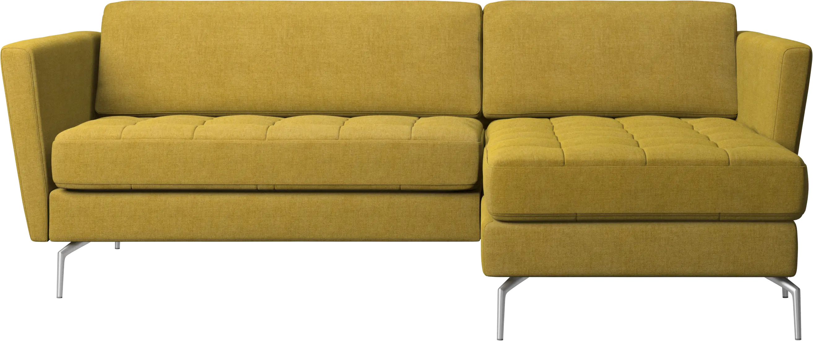 Osaka sofa with resting unit, tufted seat