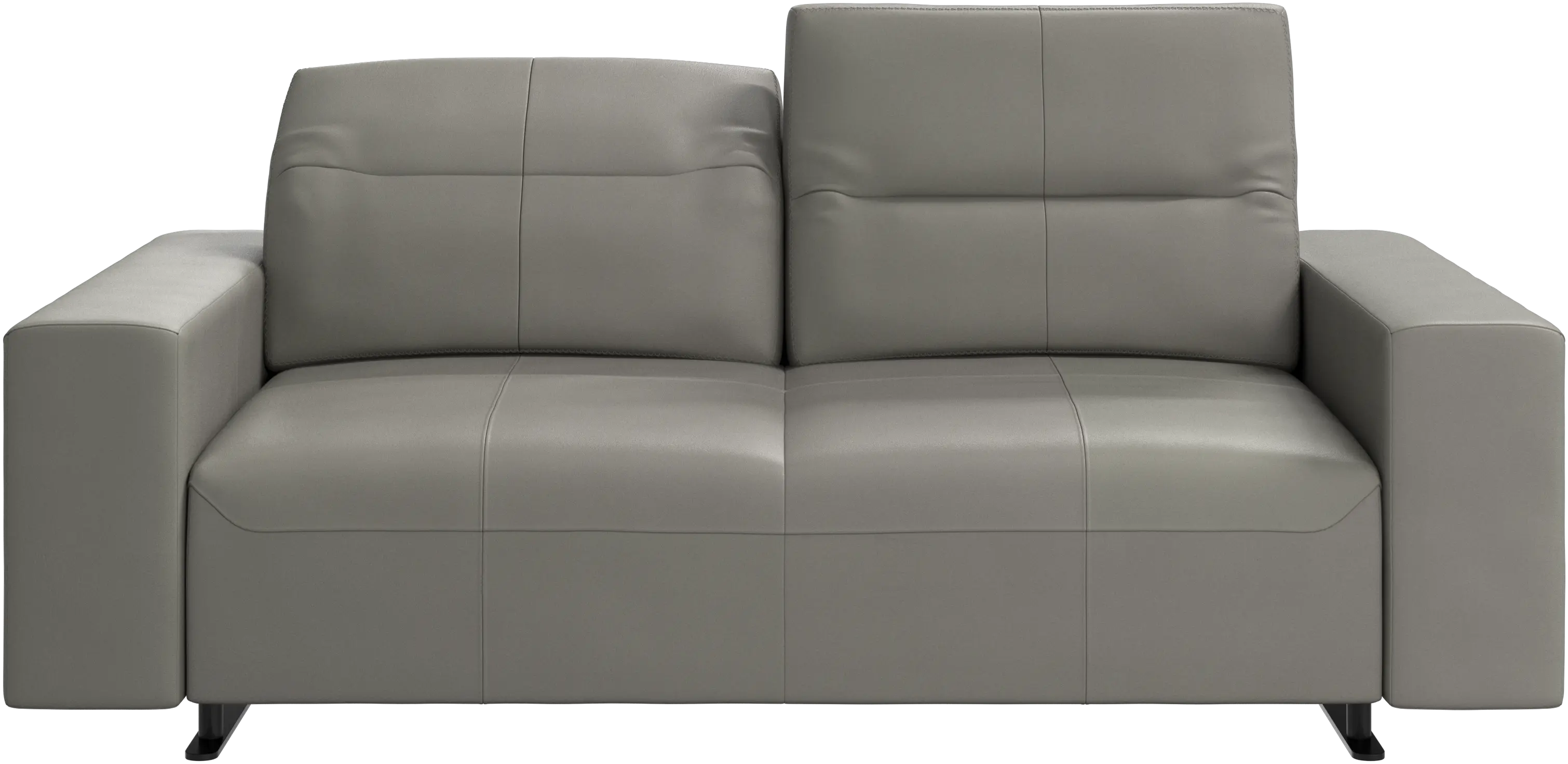 Hampton sofa with adjustable back and storage on the right side