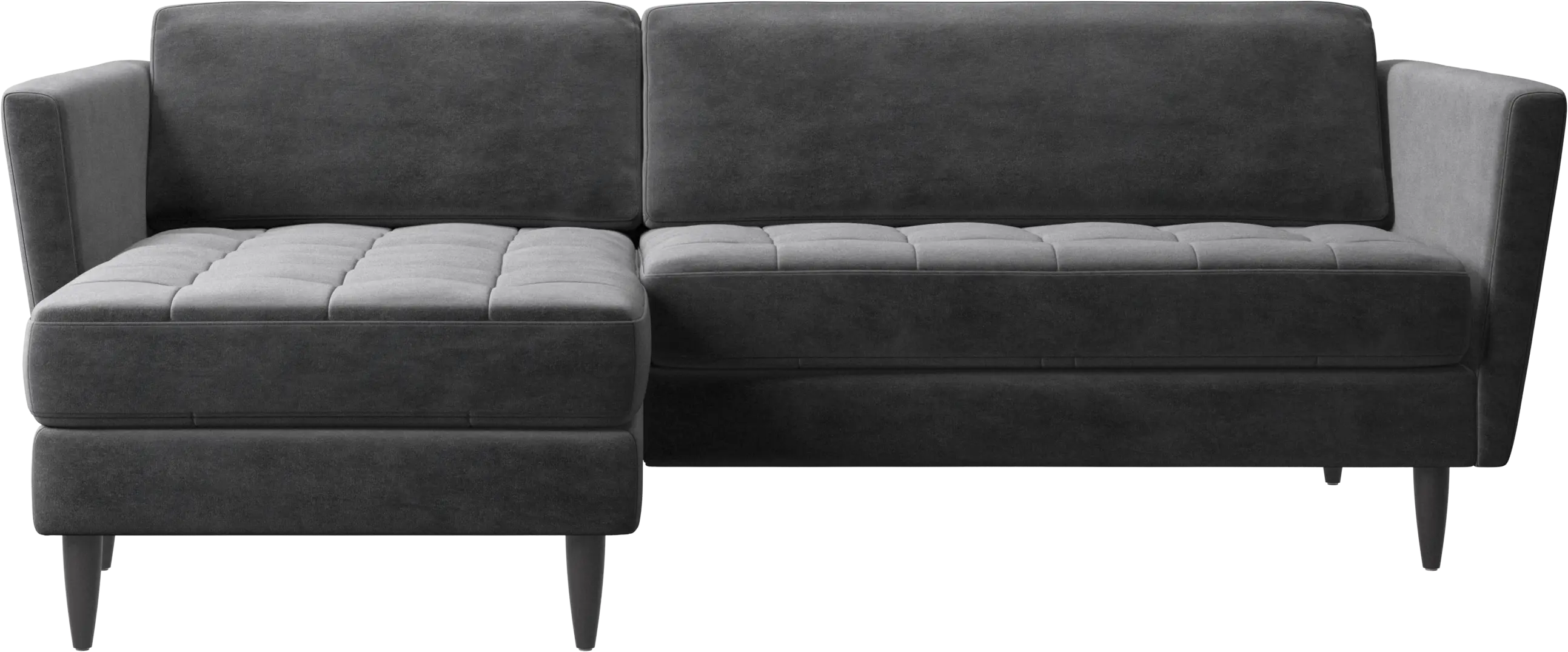 Osaka sofa with resting unit, tufted seat