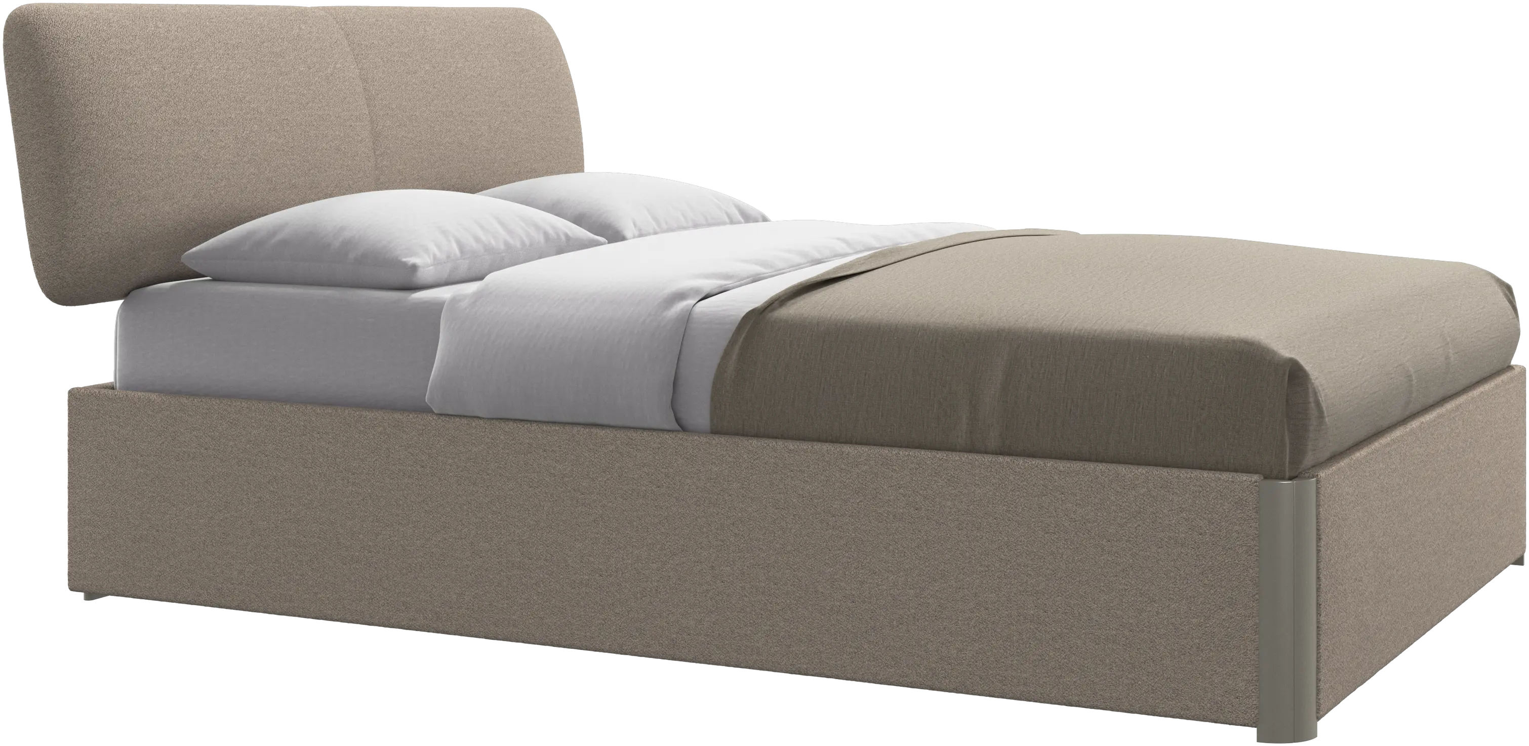Element bed, bed-mounted headboard, with slats, excl. mattress