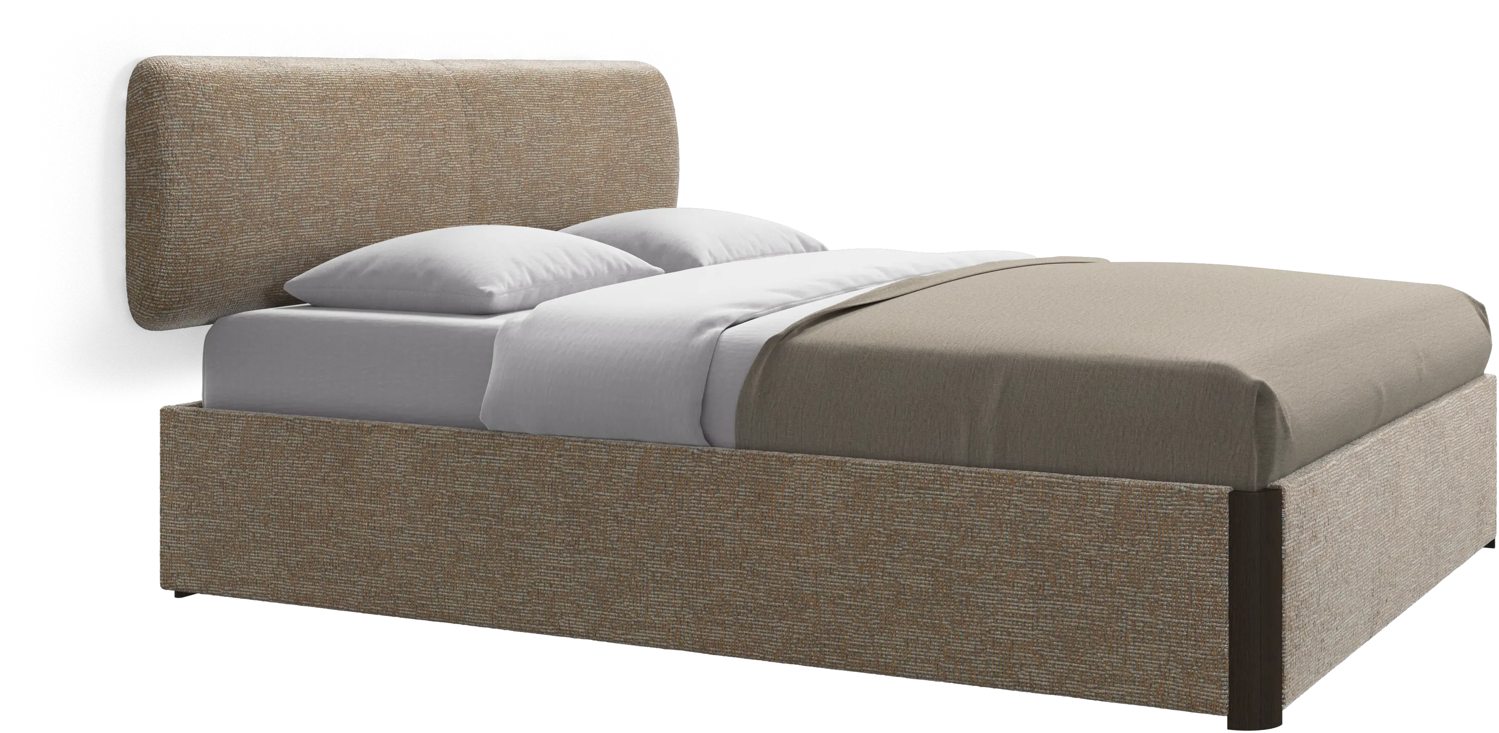 Element bed, wall-mounted headboard, with slats, excl. mattress
