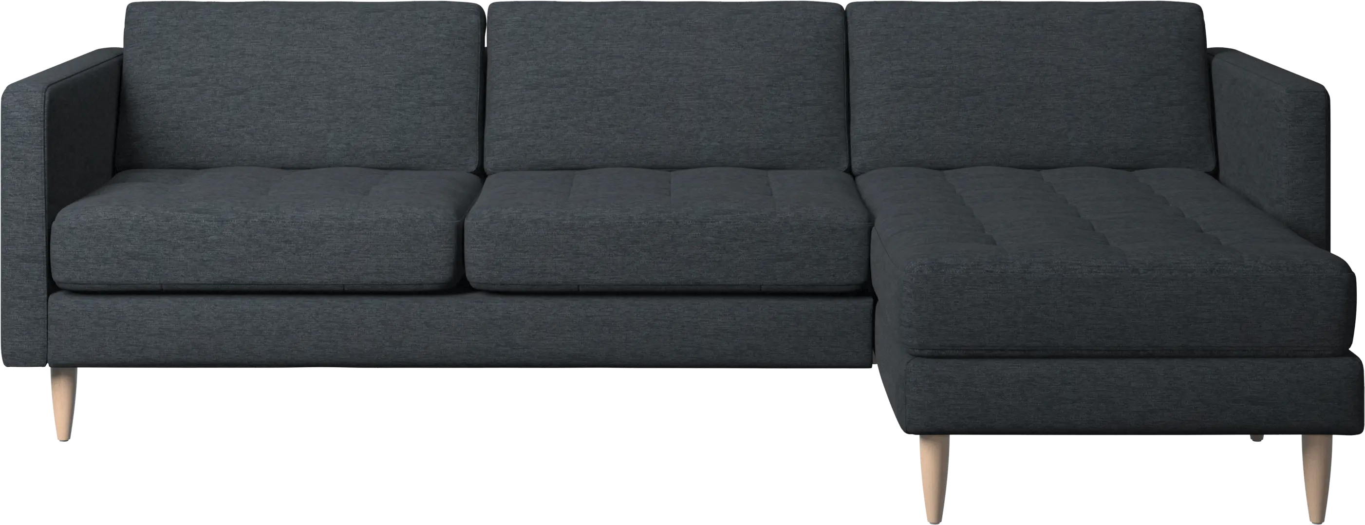 Osaka sofa with resting unit, tufted seat