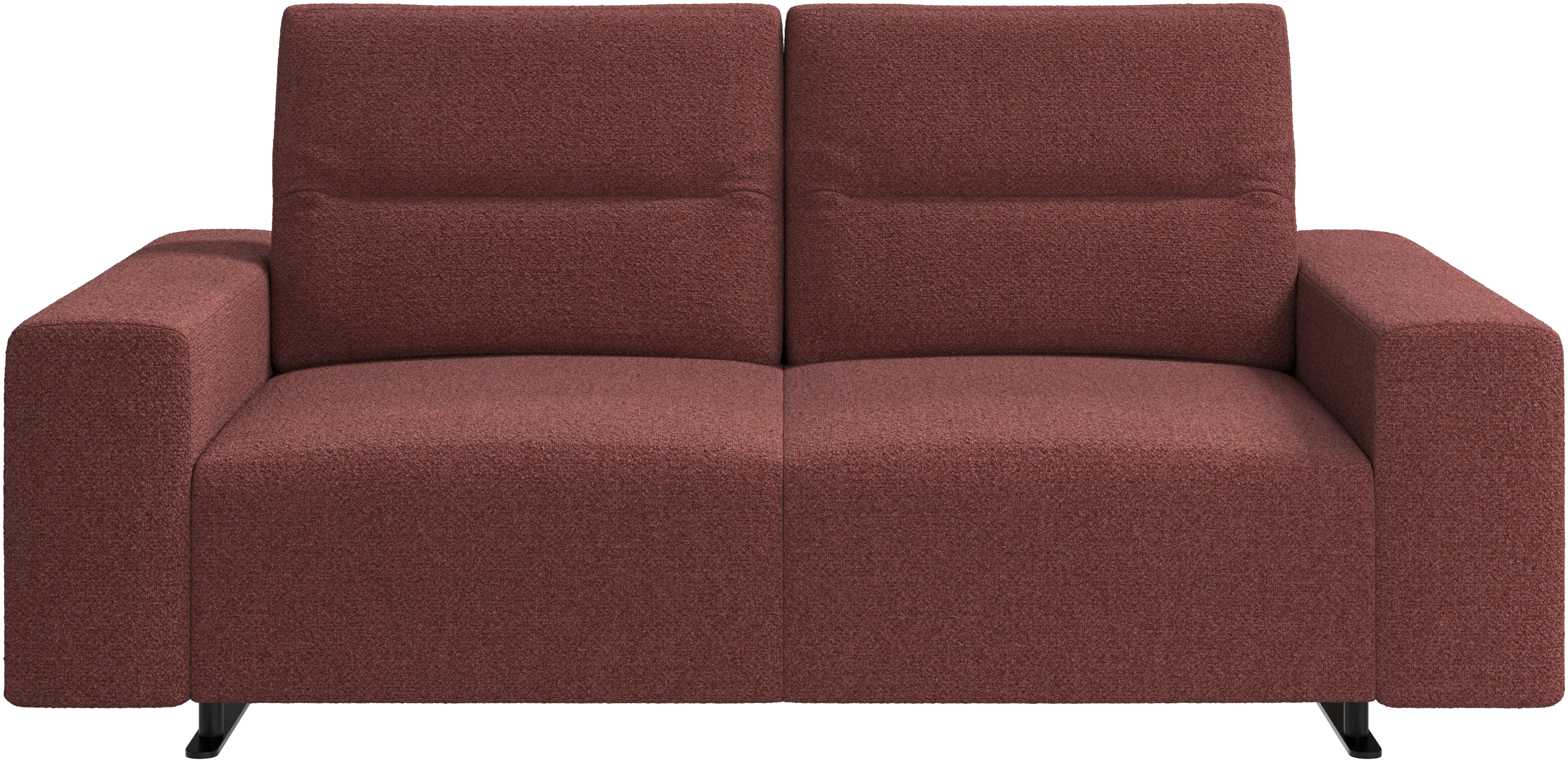 Hampton sofa with adjustable back and storage on the right side