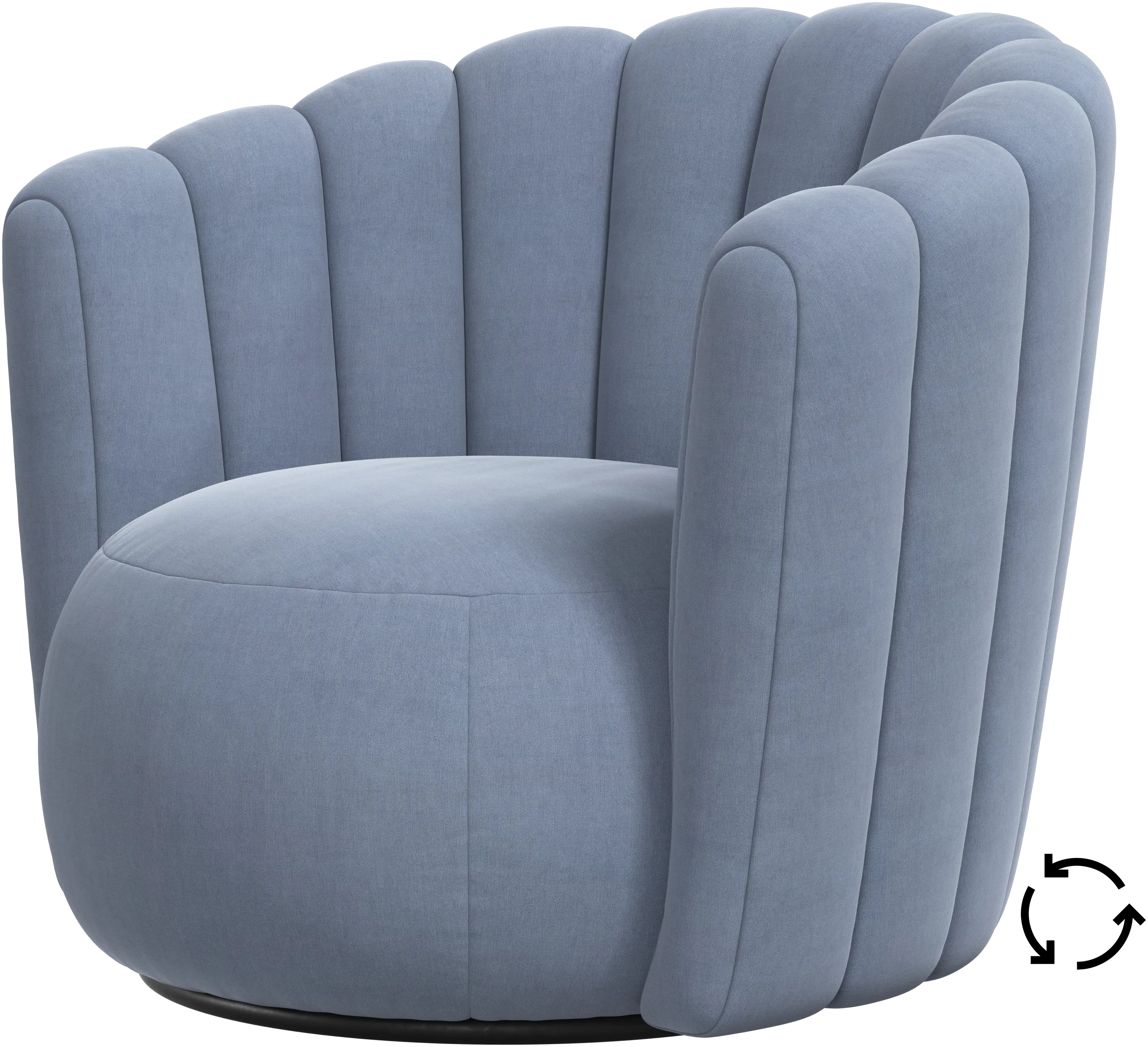 Sweet Art armchair with swivel function