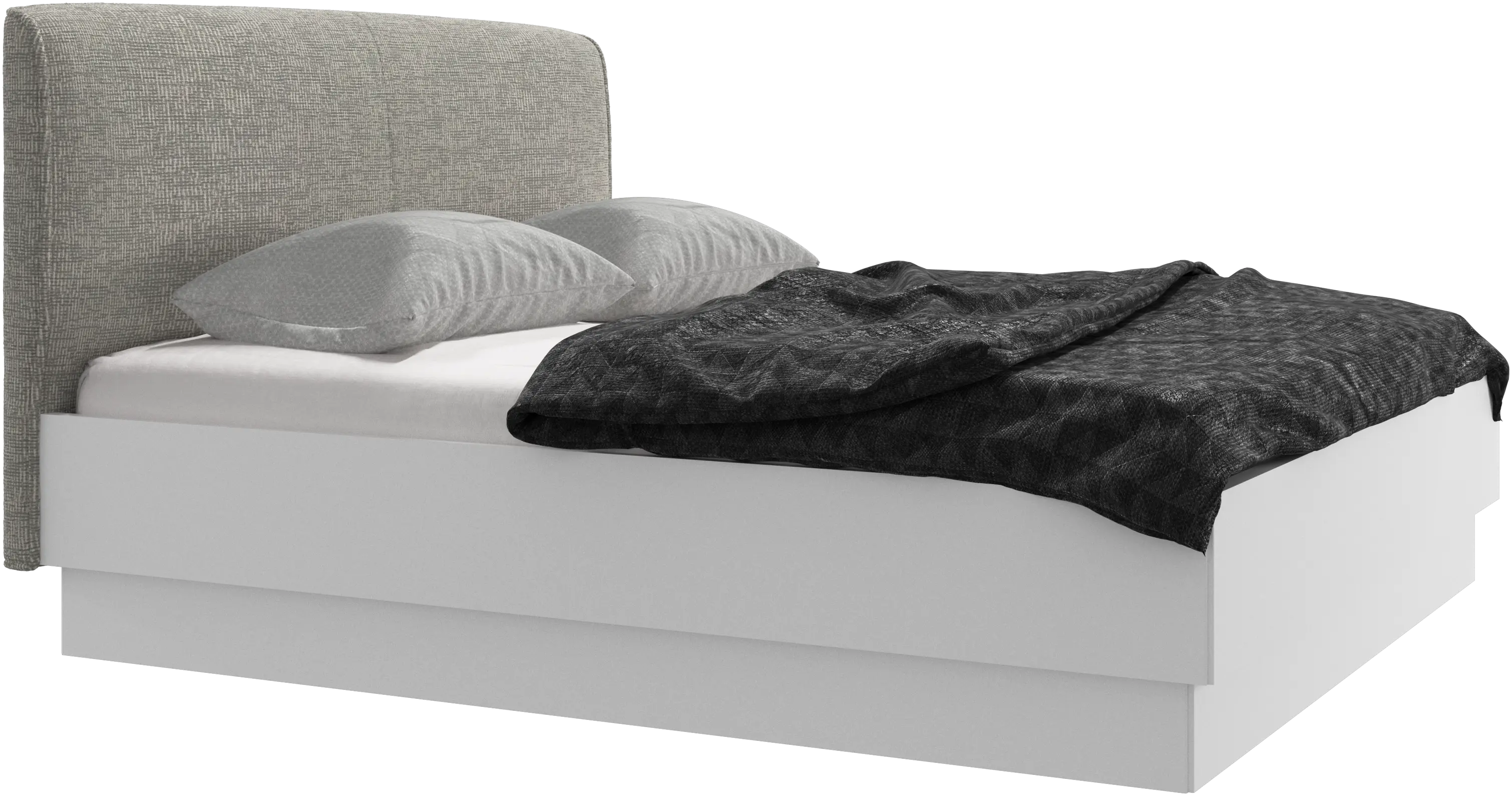 Houston, upholstered bed with storage