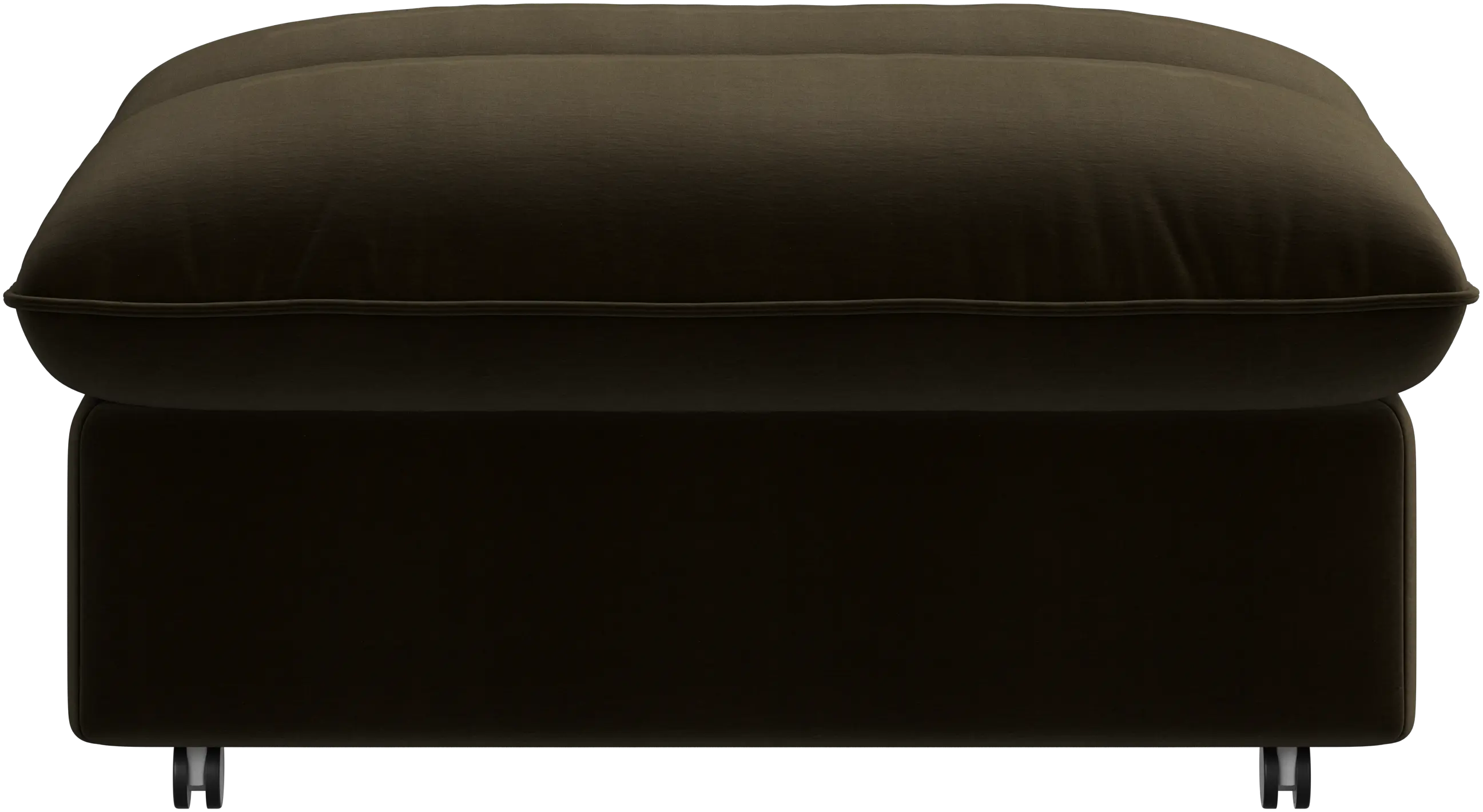 Southampton pouffe on wheels with storage