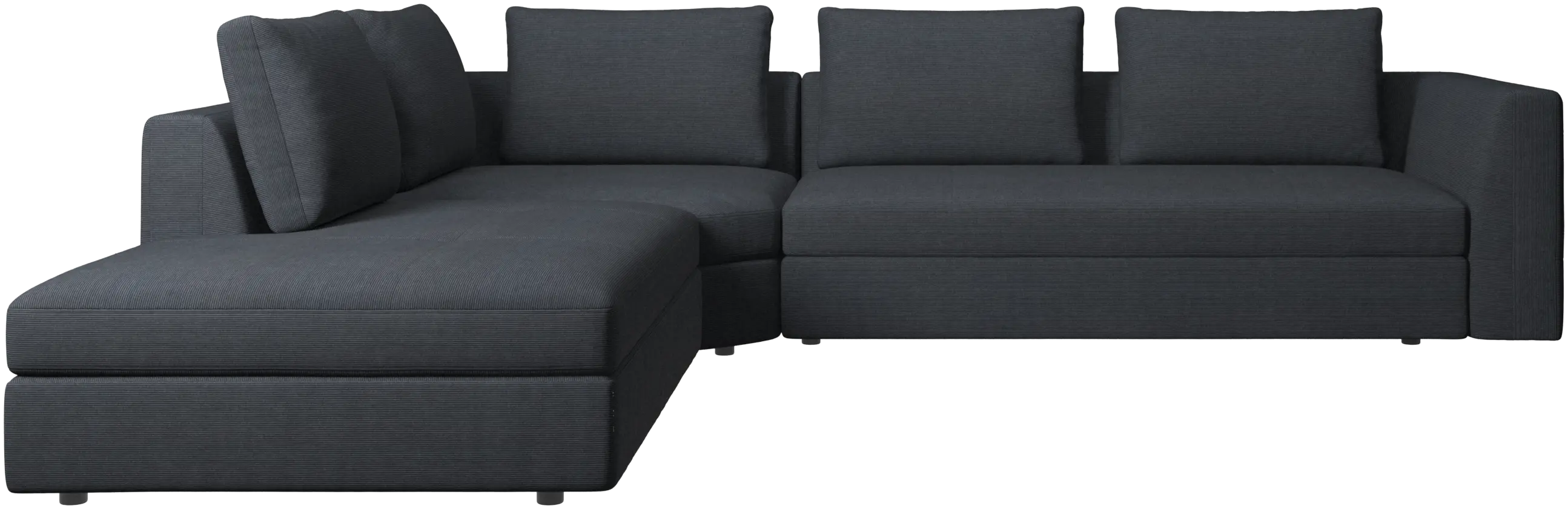 Bergamo corner sofa with lounging unit