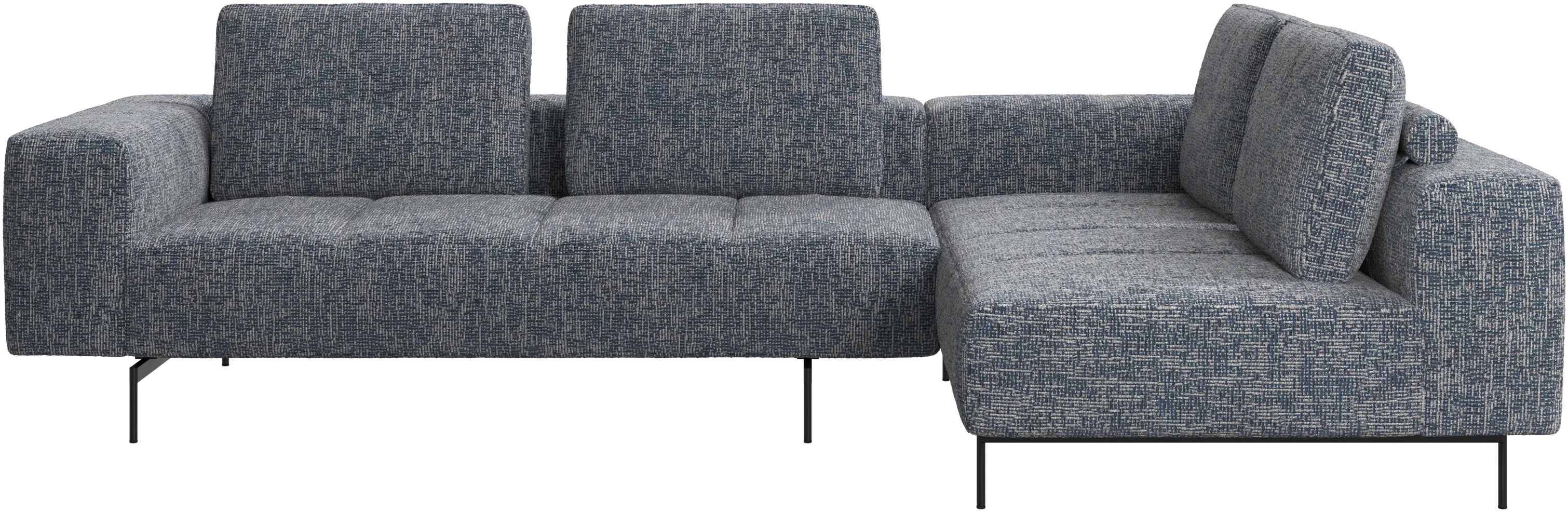 Amsterdam corner sofa with lounging unit