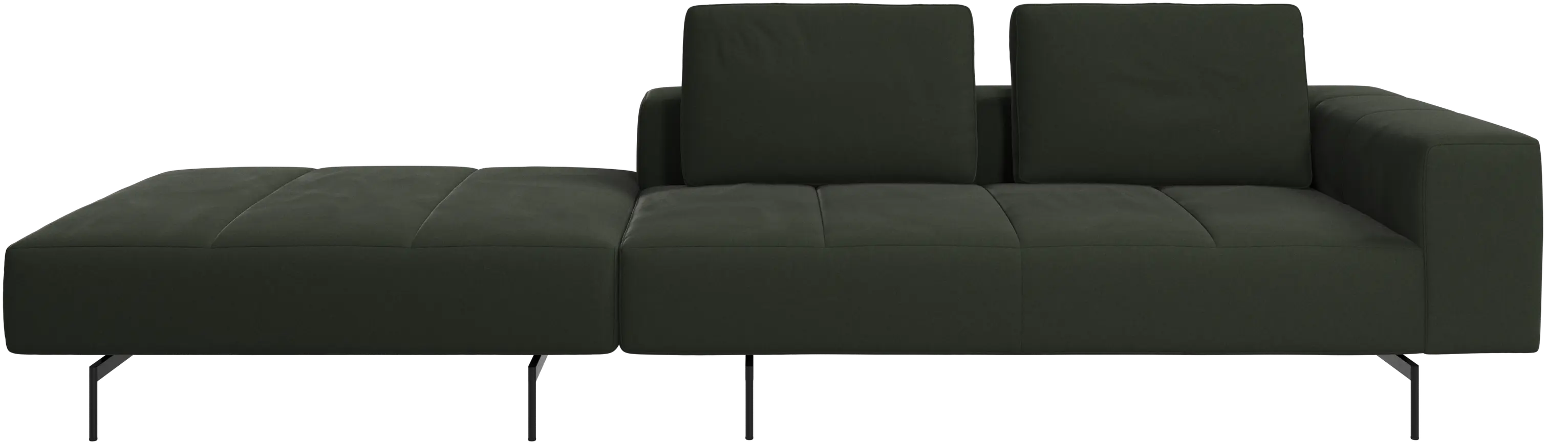 Amsterdam sofa with footstool on left side