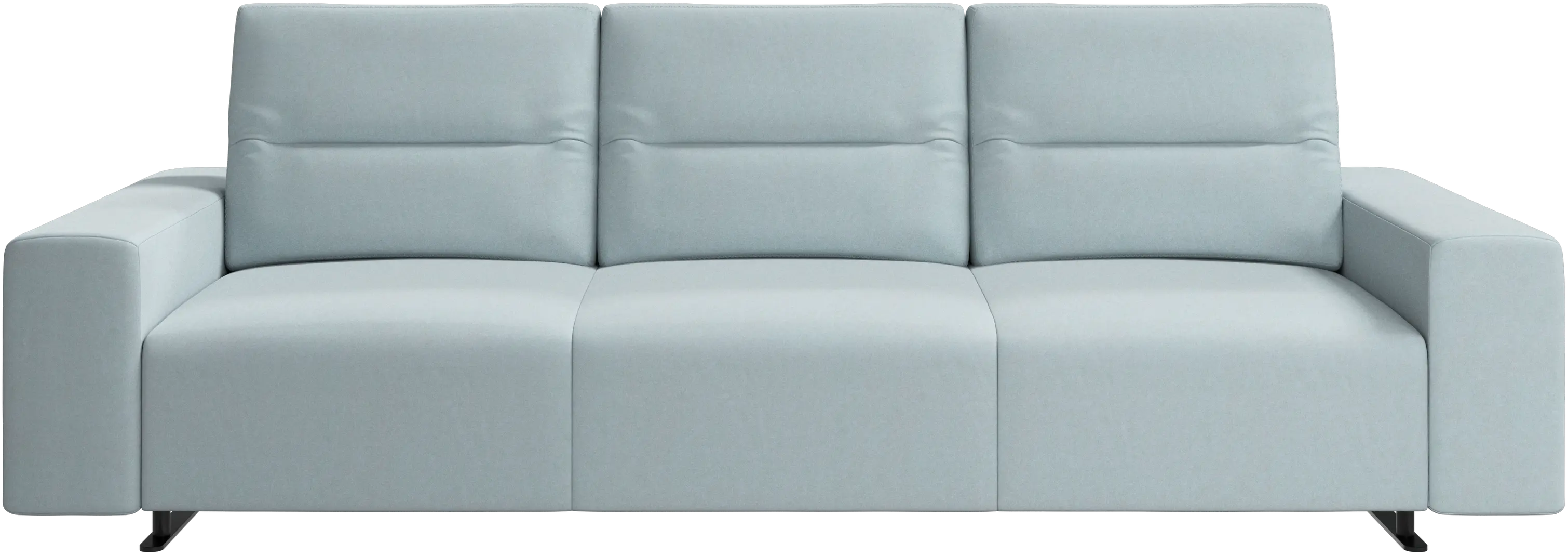 Hampton sofa with adjustable back and storage on the left side