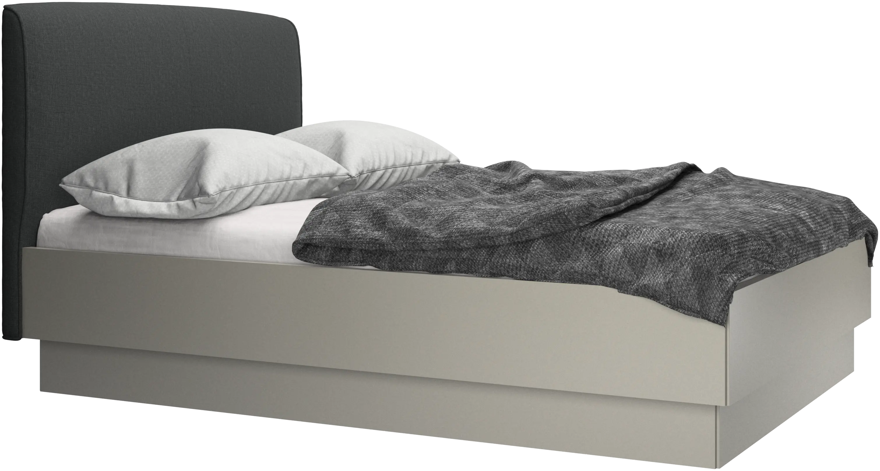 Houston, upholstered bed with storage