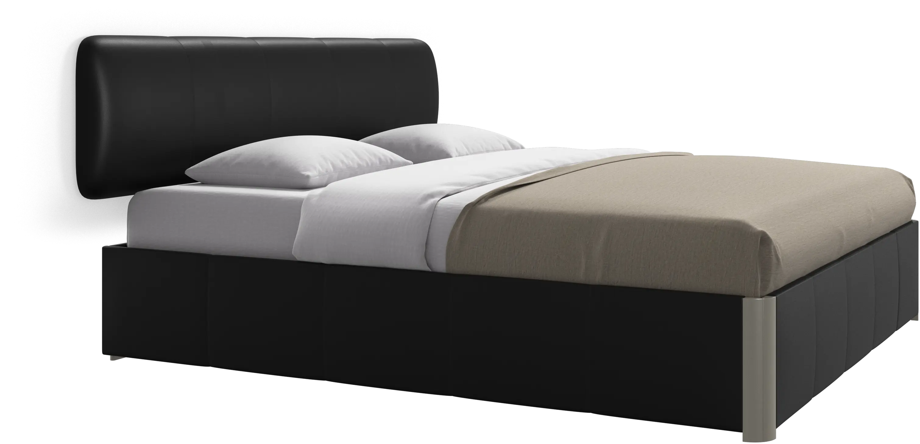 Element bed, wall-mounted headboard, with slats, excl. mattress