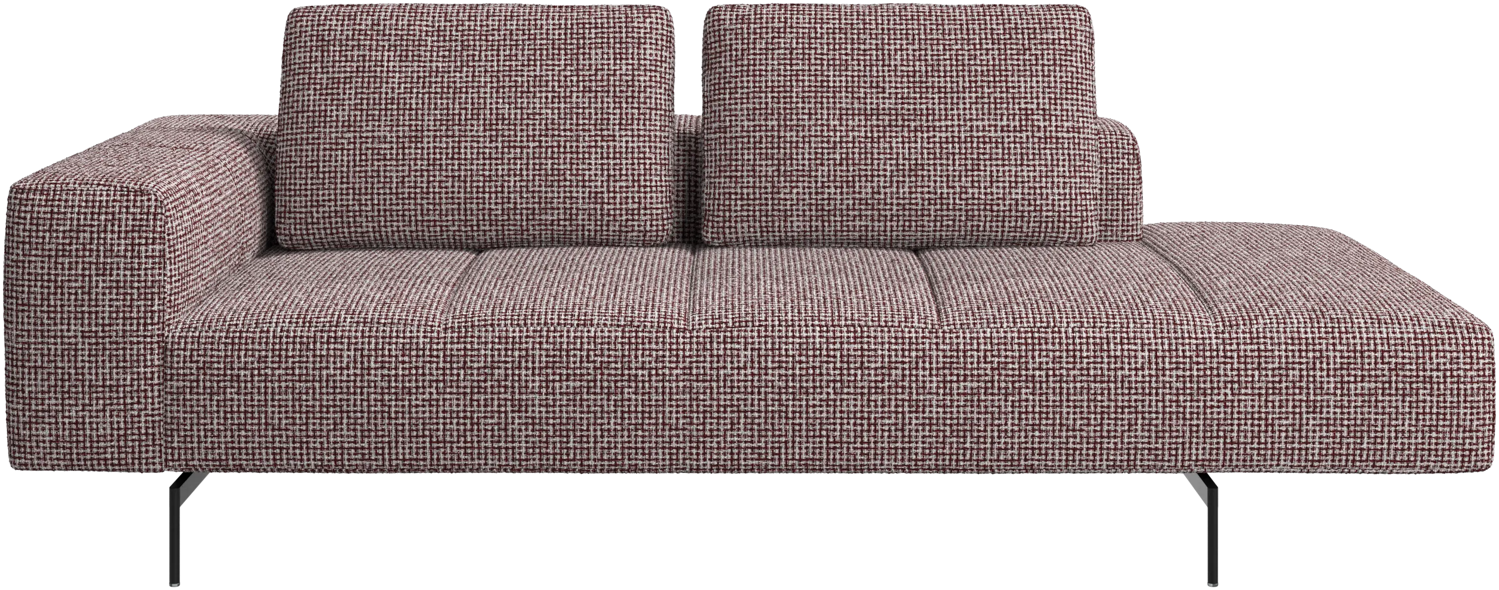 Amsterdam resting module for sofa, armrest left, open end right
