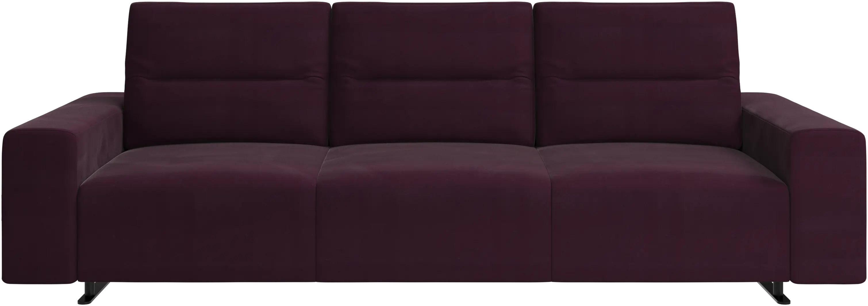 Hampton sofa with adjustable back and storage on the right side