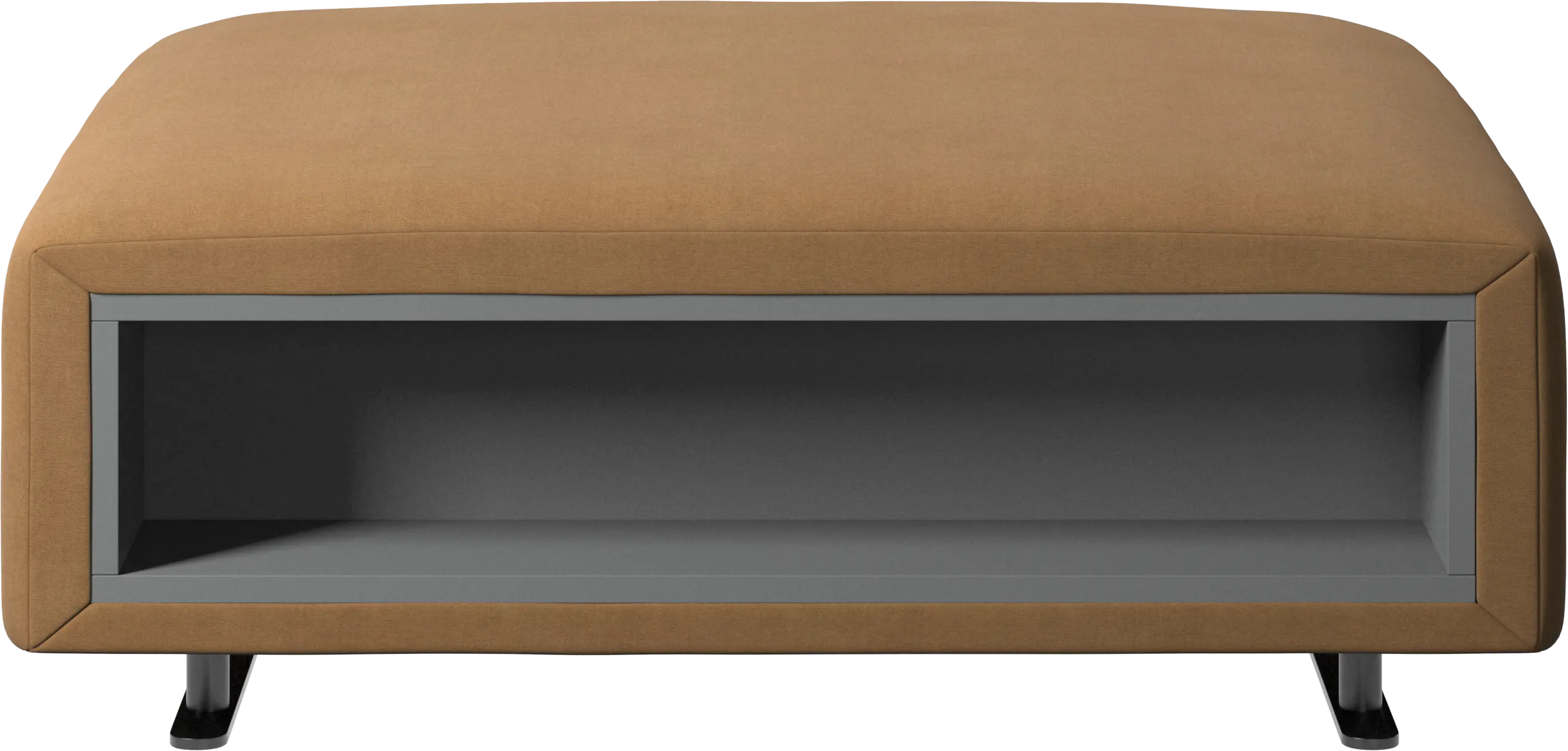 Hampton footstool with storage left and right sides