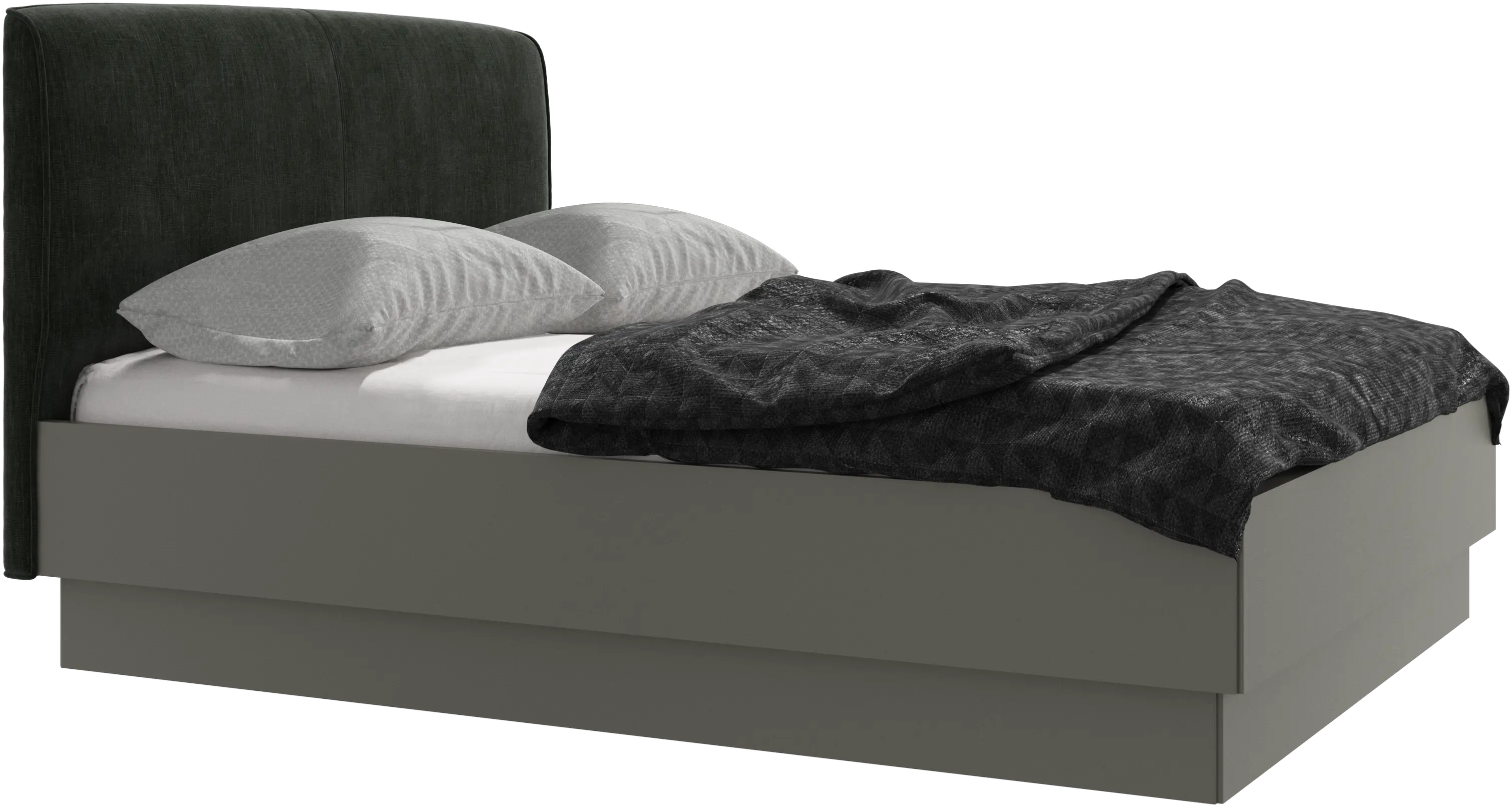Houston, upholstered bed with storage