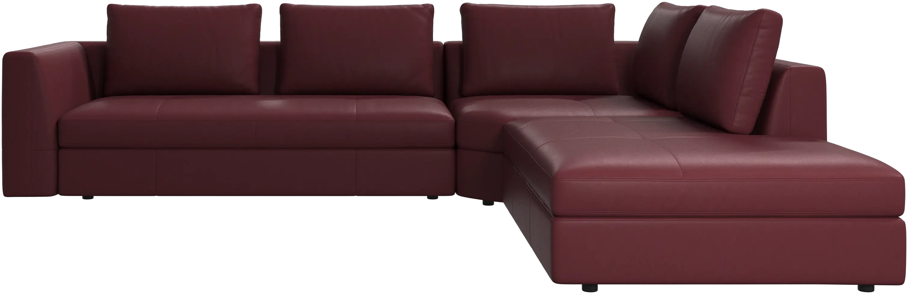 Bergamo corner sofa with lounging unit