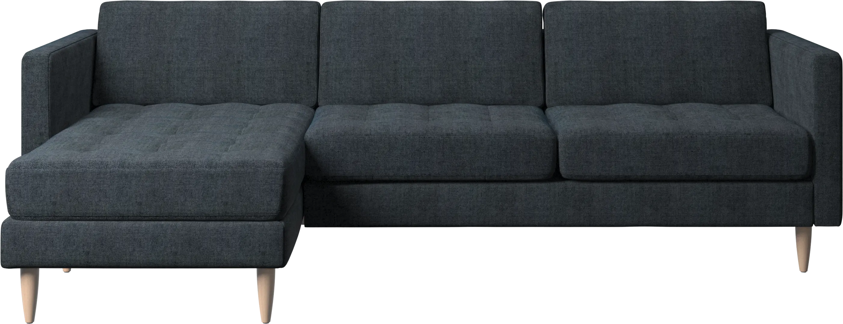 Osaka sofa with resting unit, tufted seat
