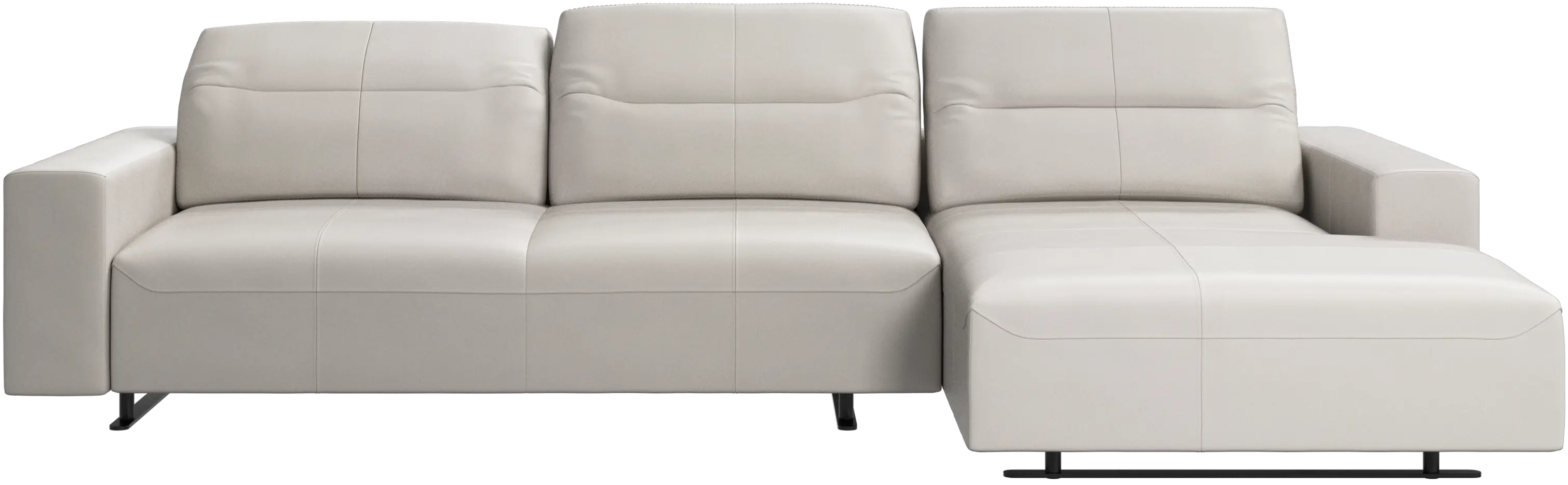 Hampton sofa with adjustable back and resting unit left side
