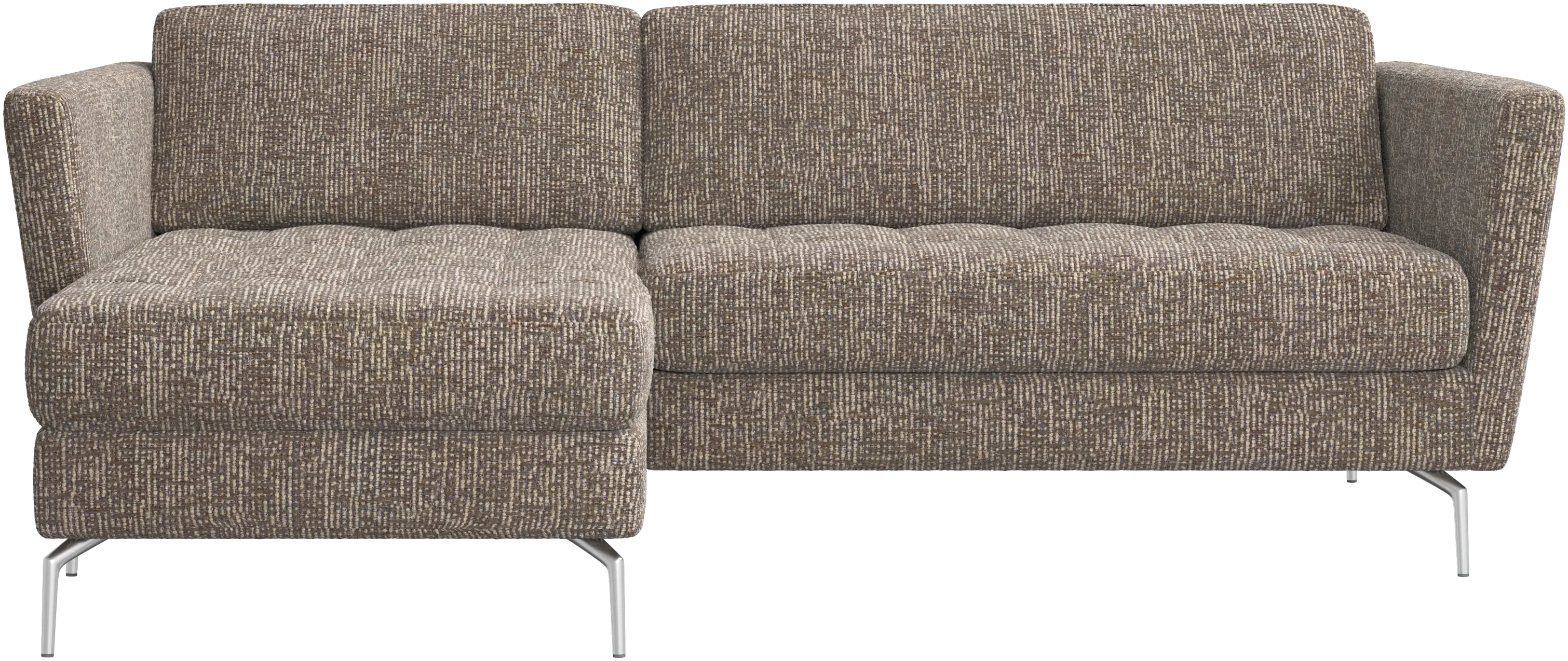 Osaka sofa with resting unit, tufted seat