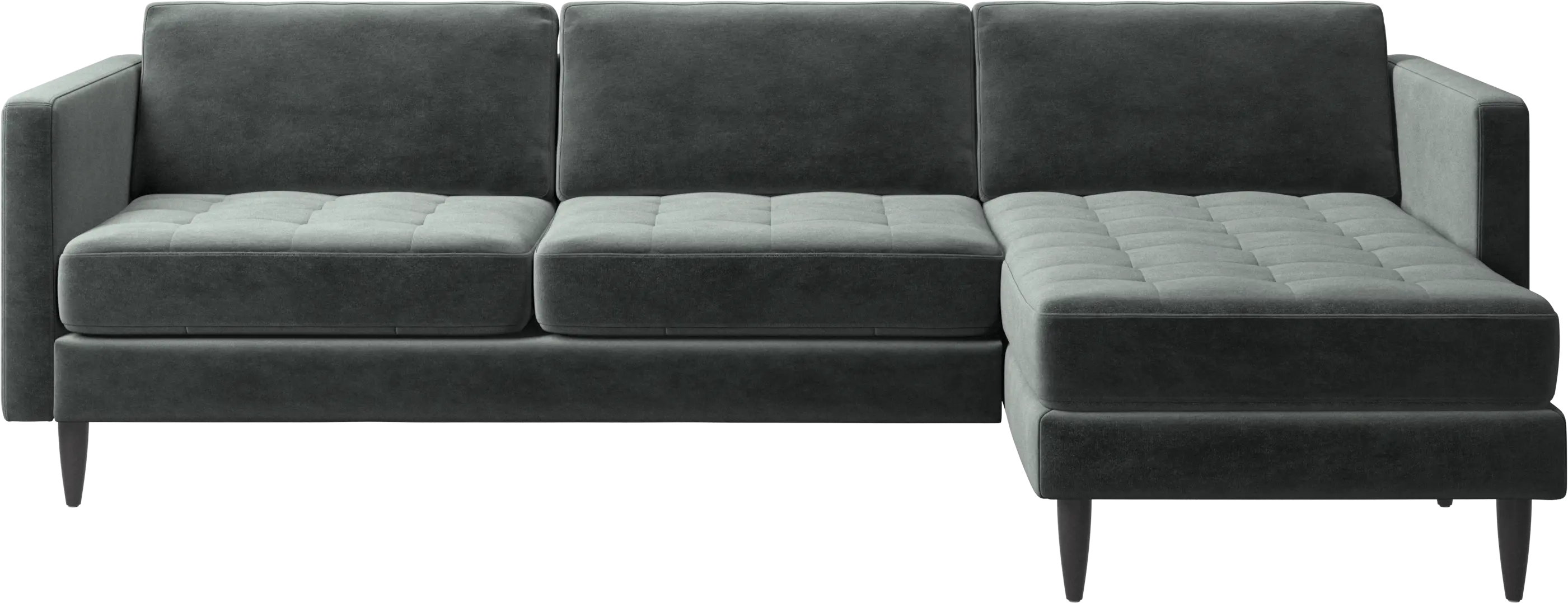 Osaka sofa with resting unit, tufted seat