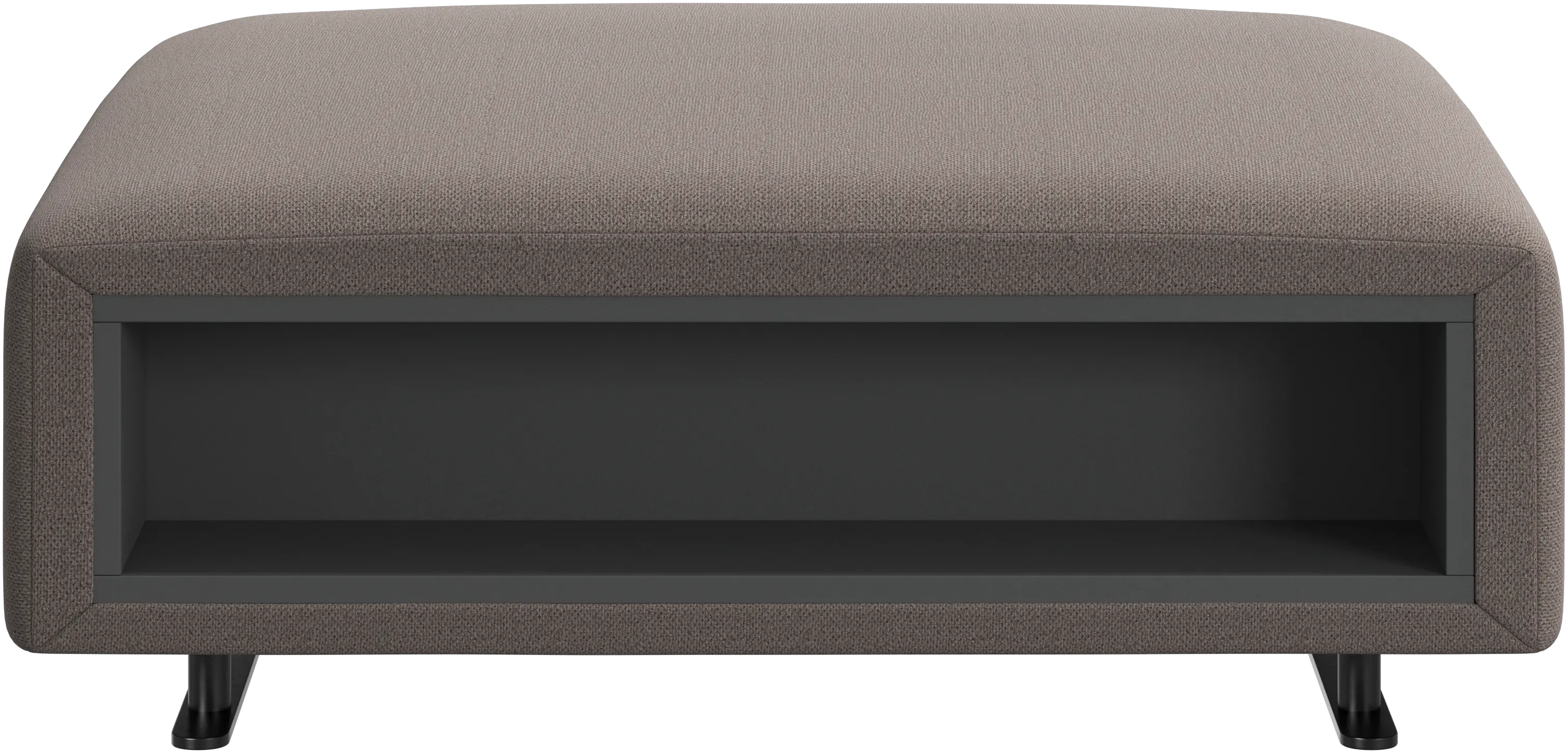 Hampton footstool with storage left and right sides