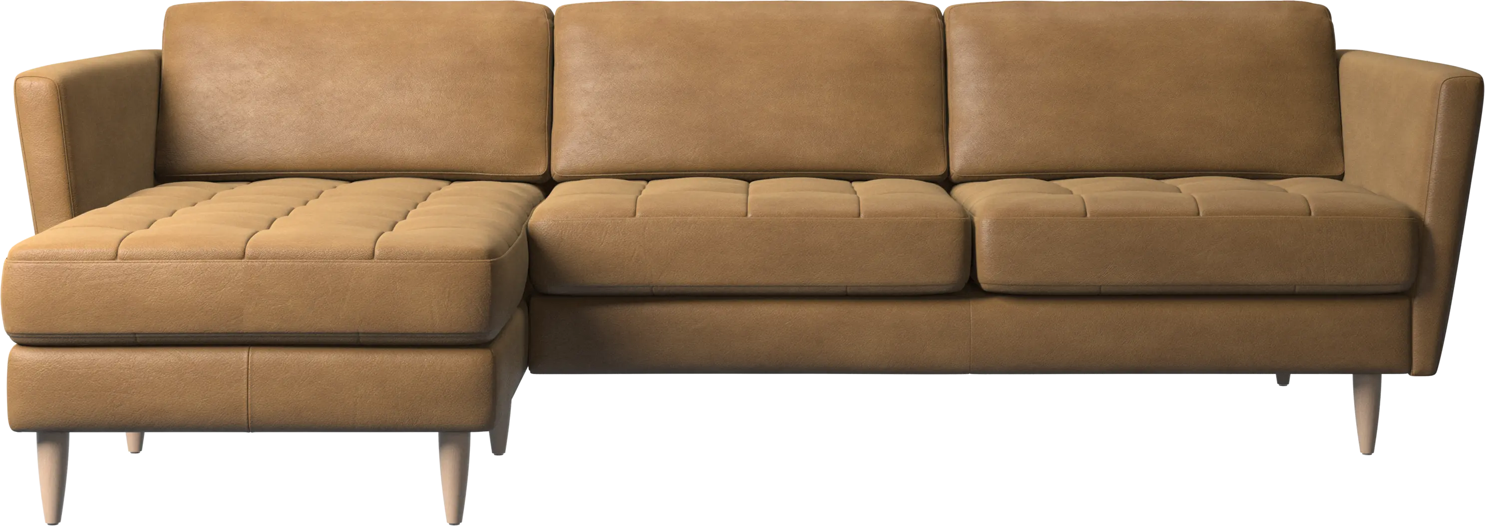 Osaka sofa with resting unit, tufted seat