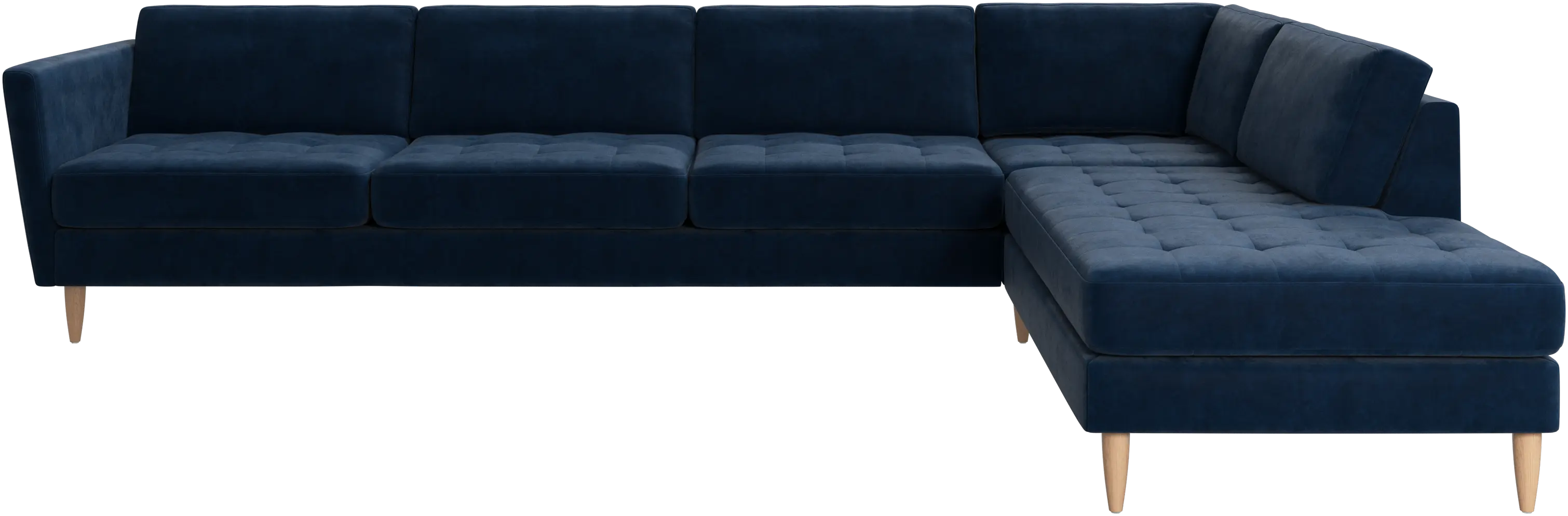 Osaka Ecksofa mit Loungemodul, getuftete Sitzfläche