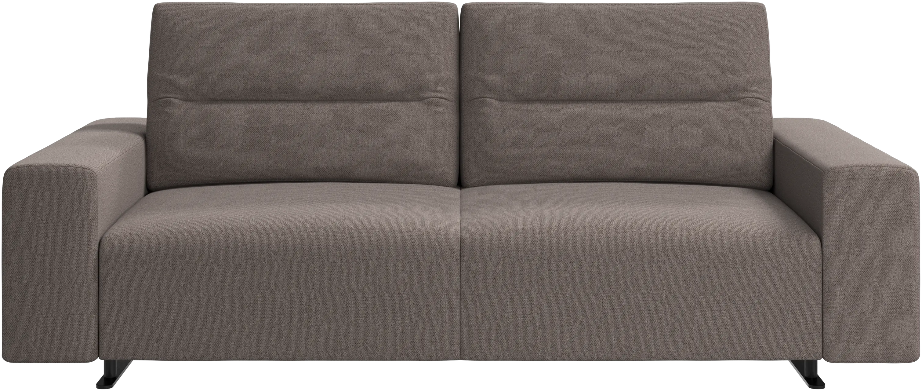 Hampton sofa with adjustable back and storage on the right side