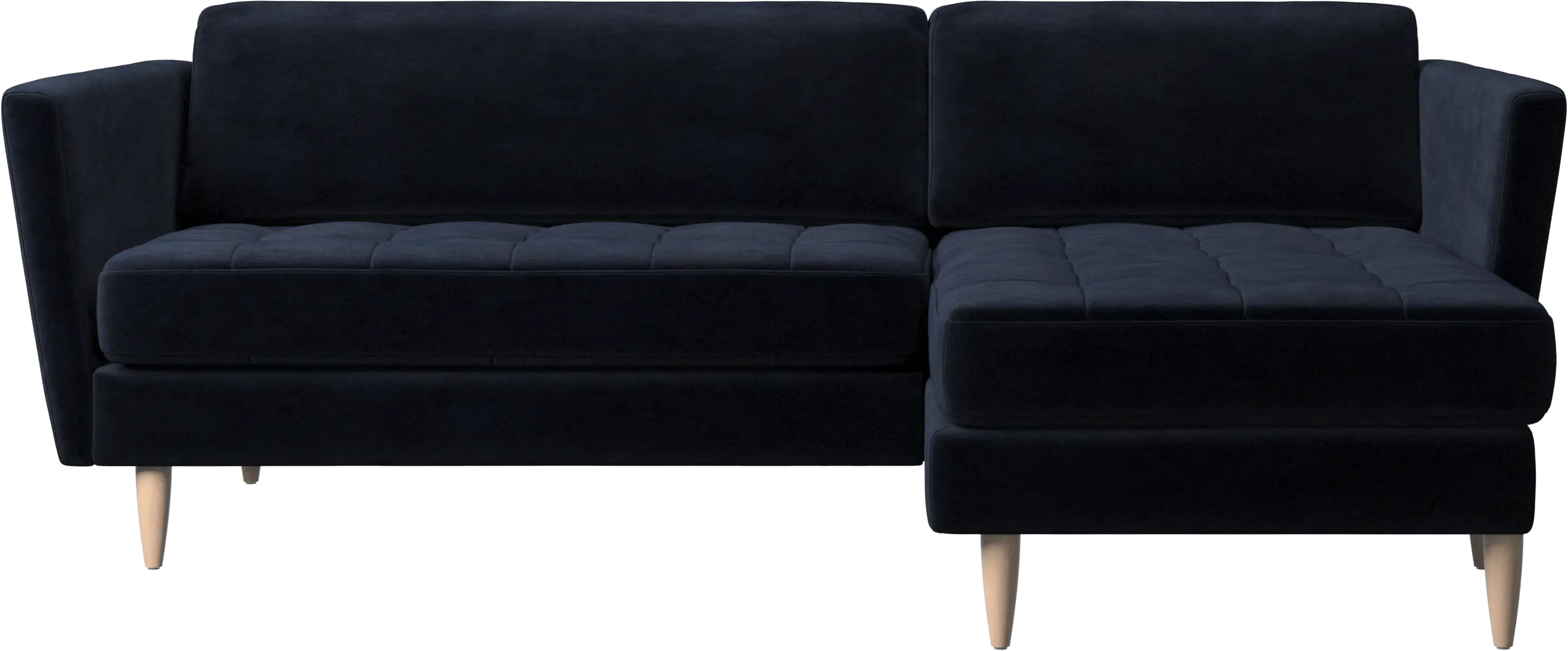 Osaka sofa with resting unit, tufted seat