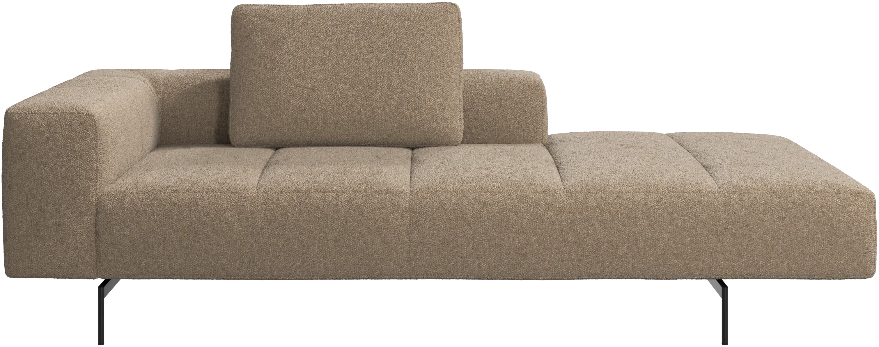 Amsterdam Iounging module for sofa, armrest left, open end right