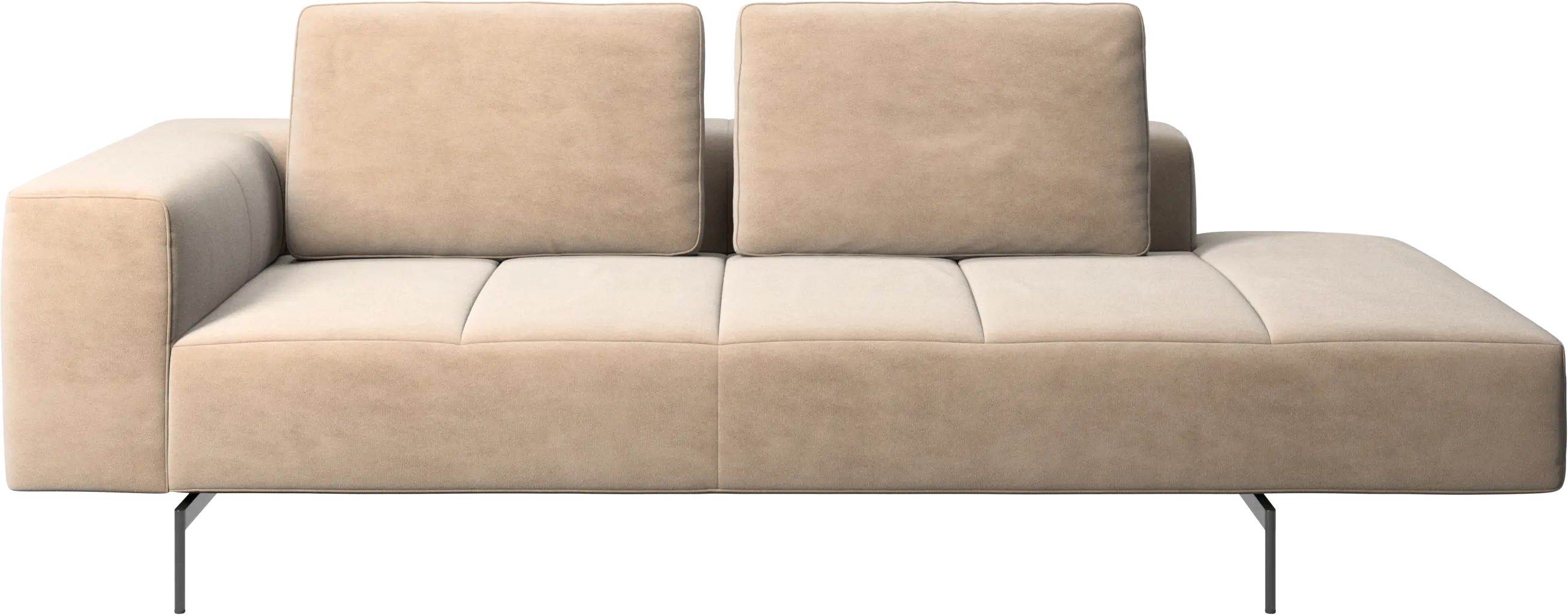 Amsterdam resting module for sofa, armrest left, open end right