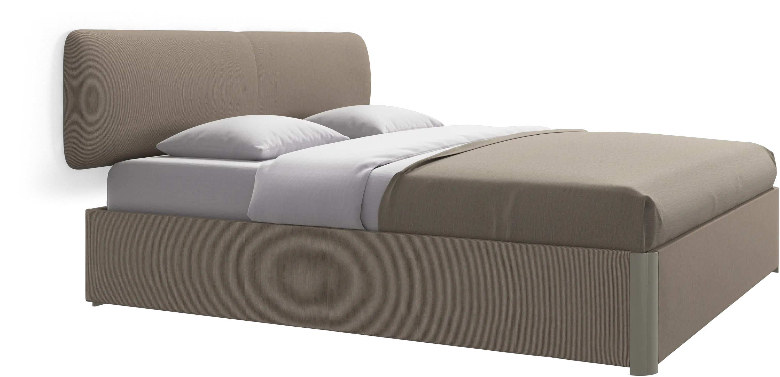 Element bed, wall-mounted headboard, with slats, excl. mattress