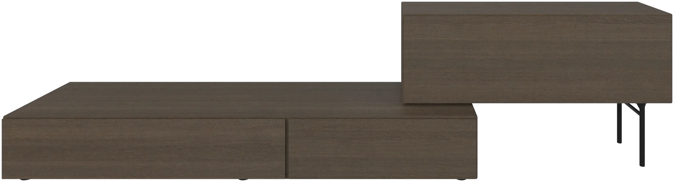 Lugano wall system with drop down doors and drawer