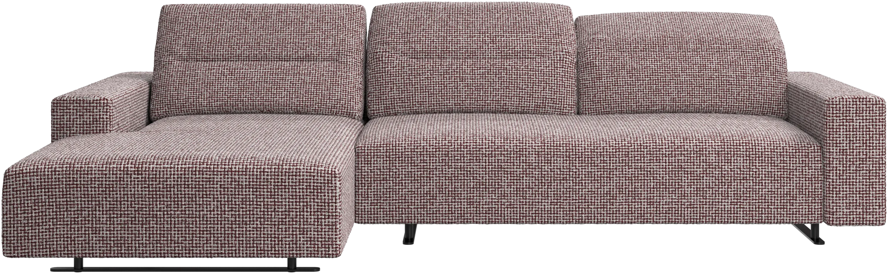 Hampton sofa with adjustable back and resting unit left side