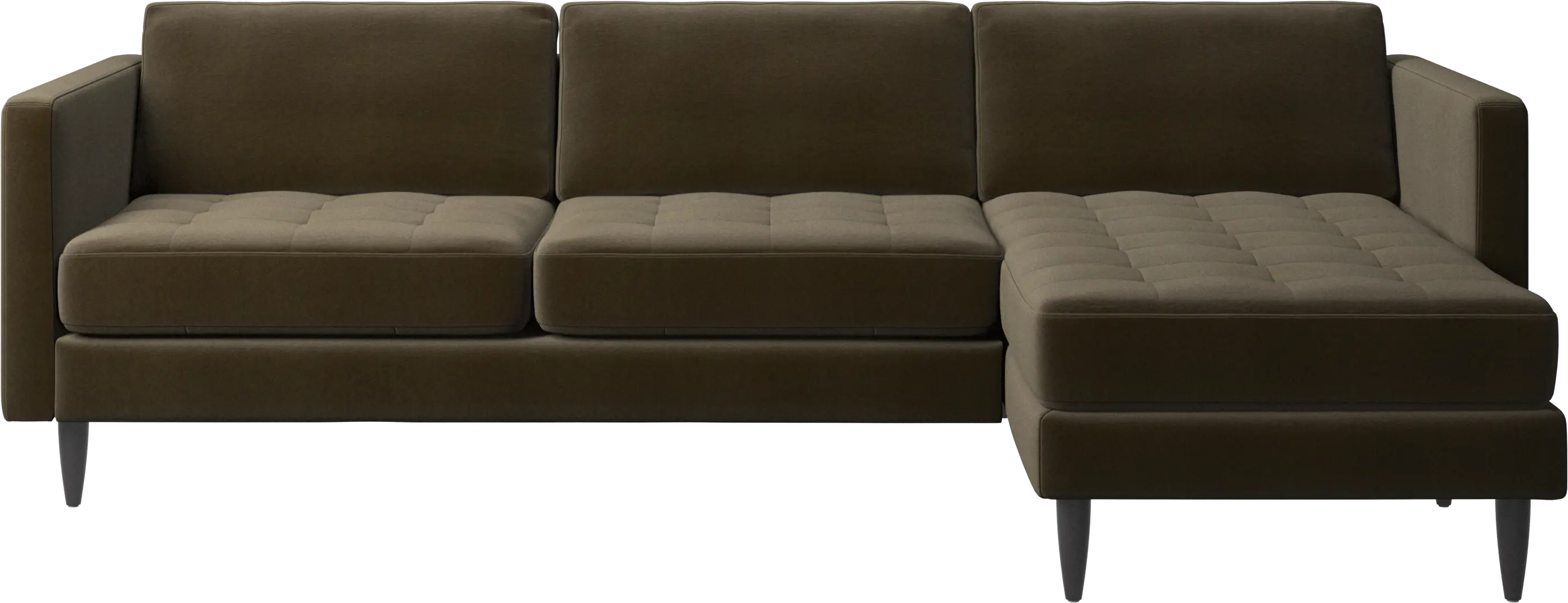 Osaka sofa with resting unit, tufted seat