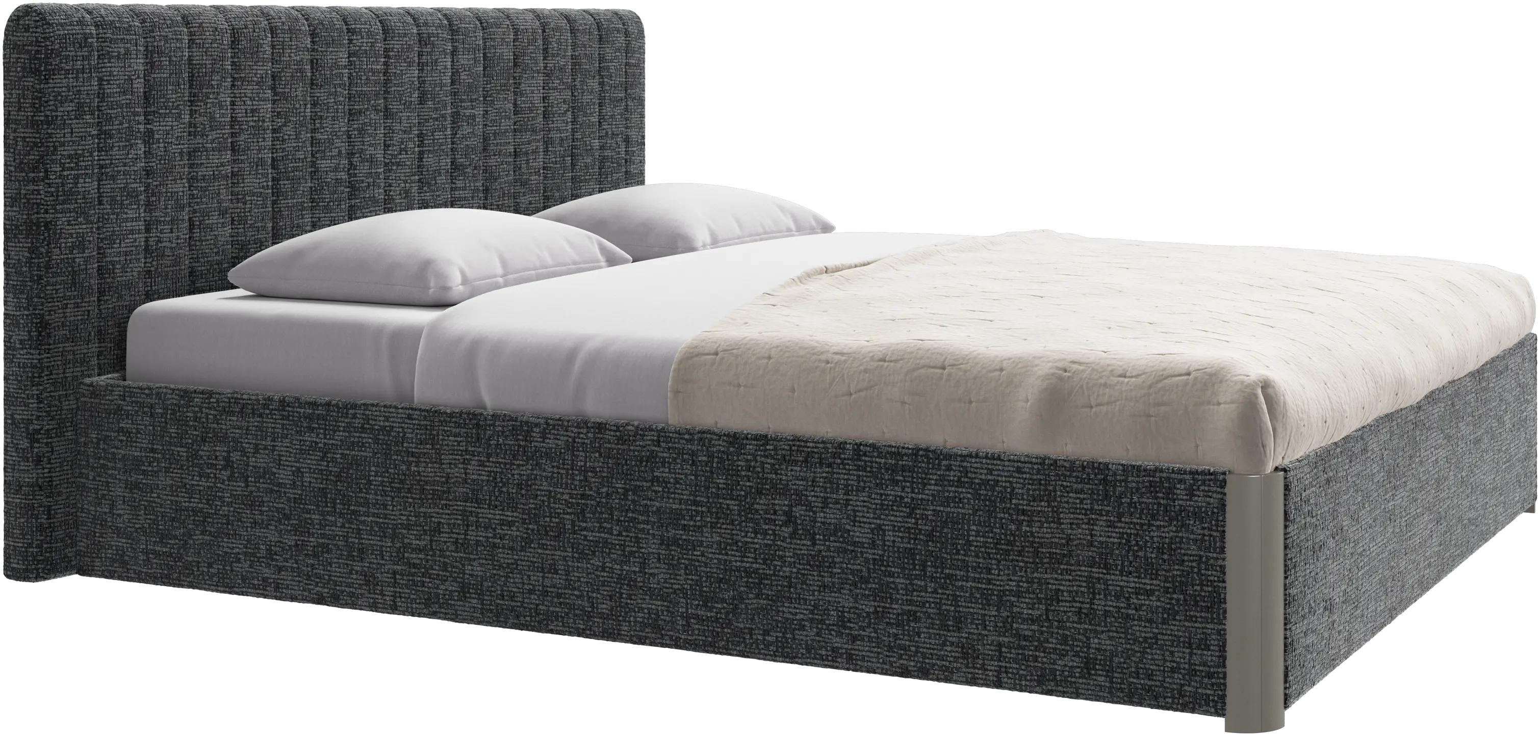 Element bed, bed-mounted headboard, with slats, excl. mattress
