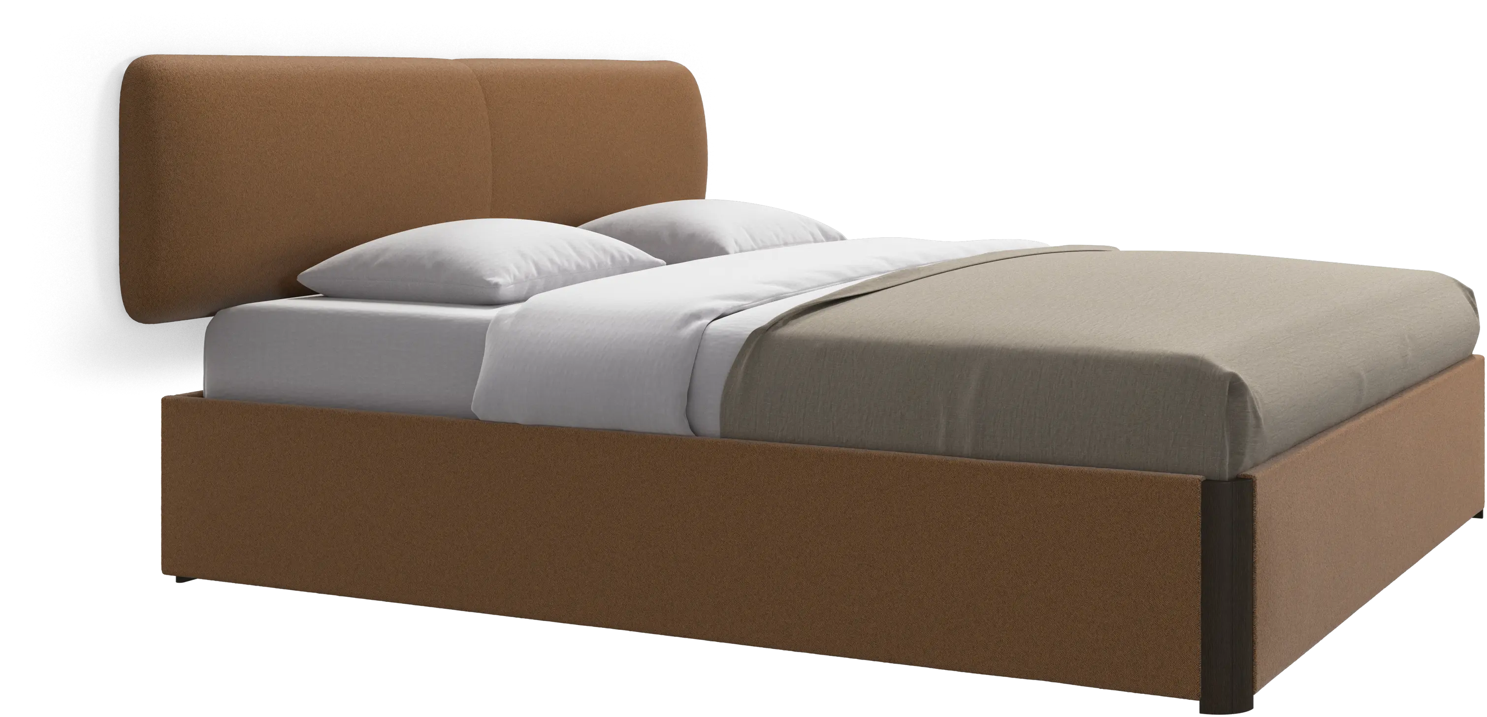 Element bed, wall-mounted headboard, with slats, excl. mattress