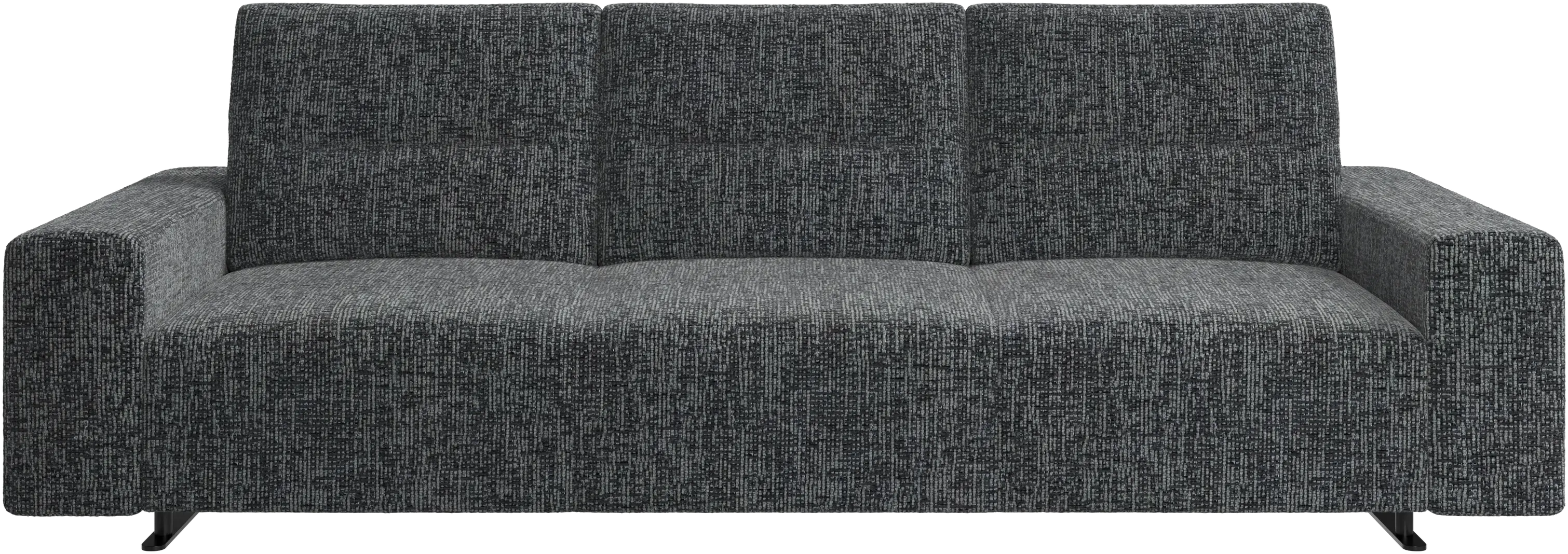 Hampton sofa with adjustable back and storage on the left side