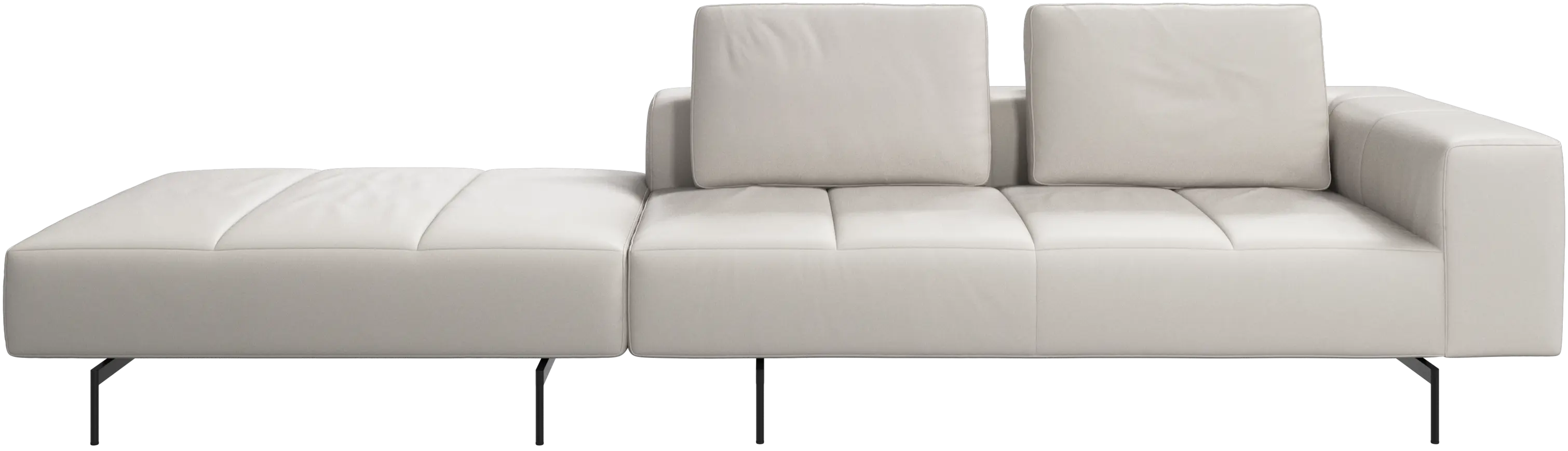 Canapé Amsterdam avec pouf sur la gauche