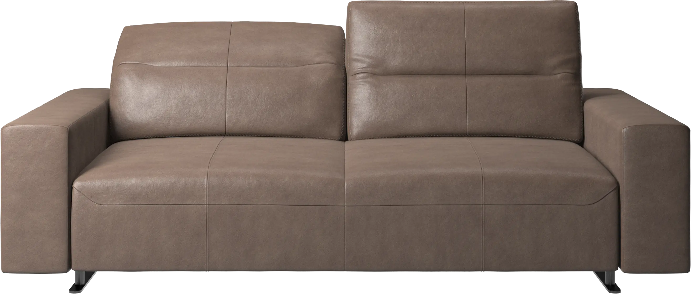 Hampton sofa with adjustable back and storage on the left side