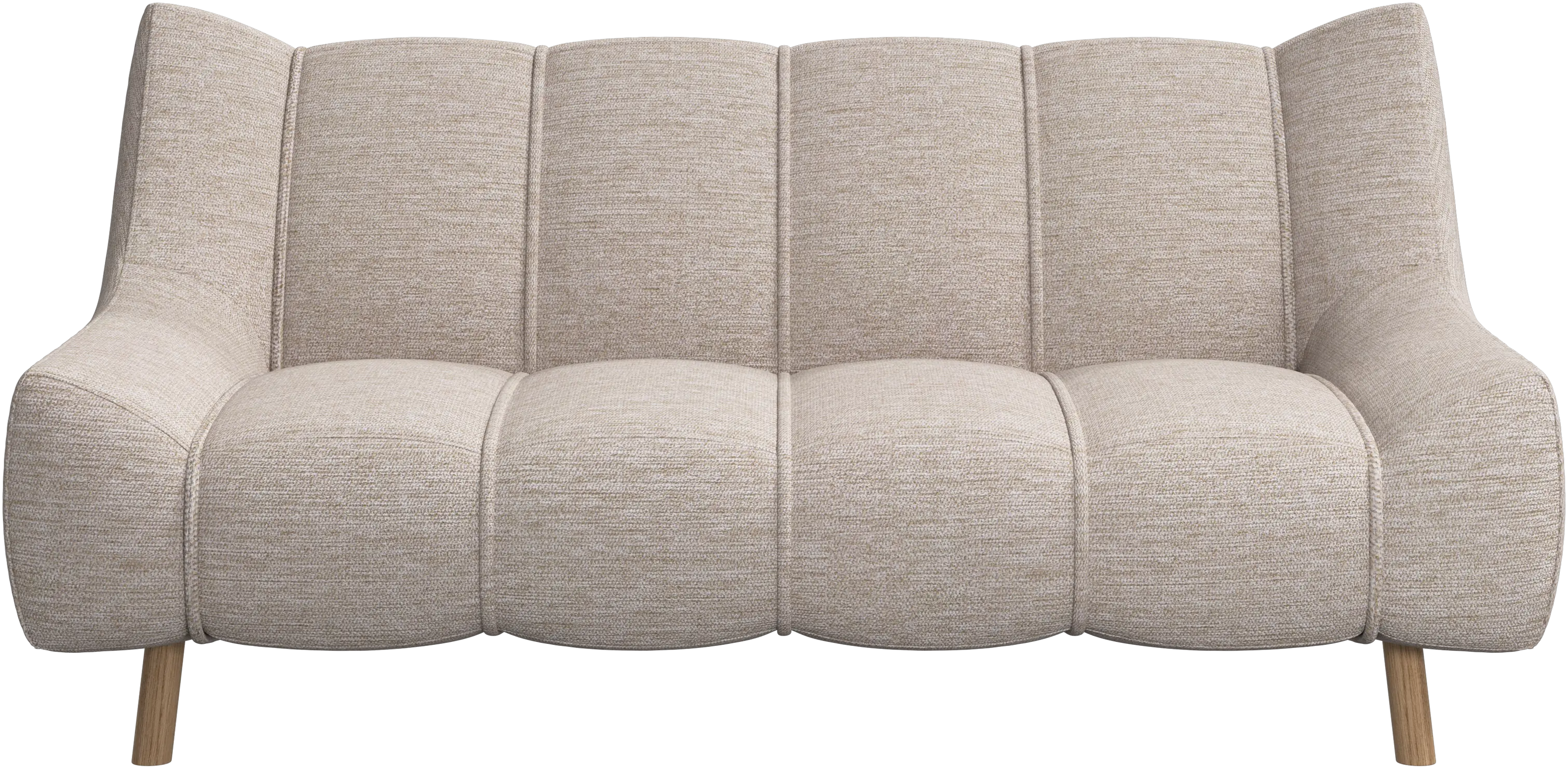 Nawabari 2 seater sofa, wooden leg