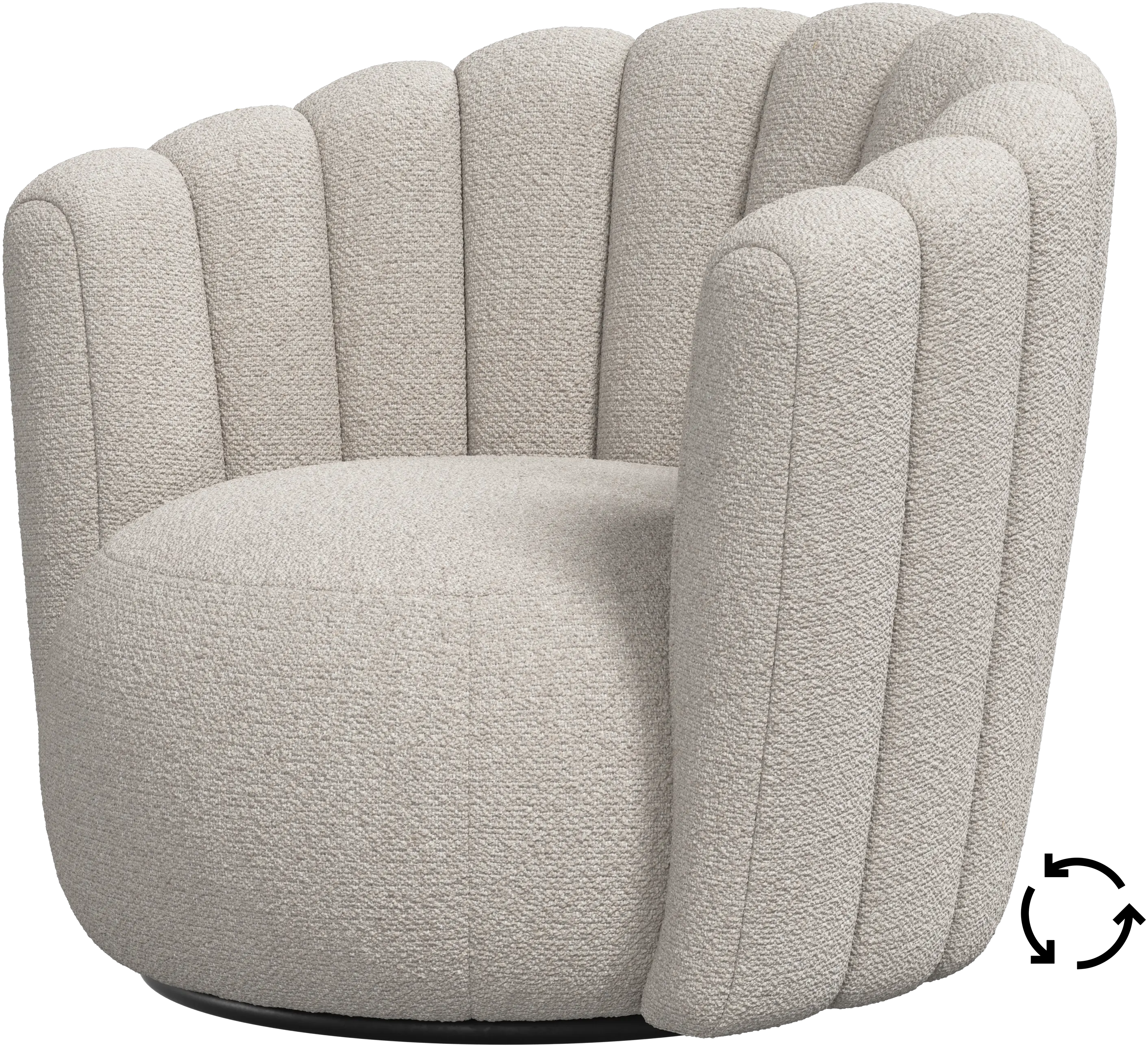 Sweet Art armchair with swivel function