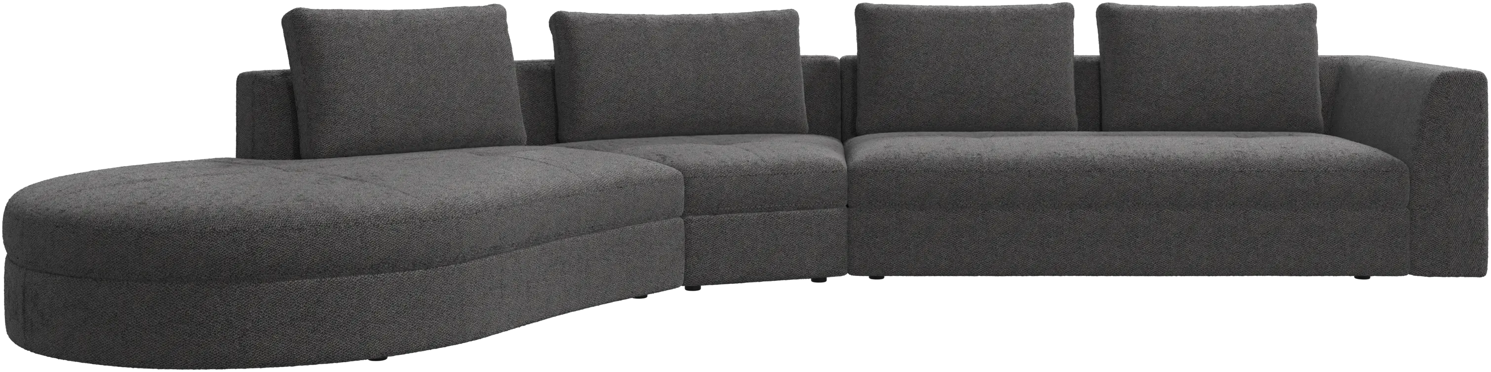 Canapé Bergamo avec module lounging, gauche