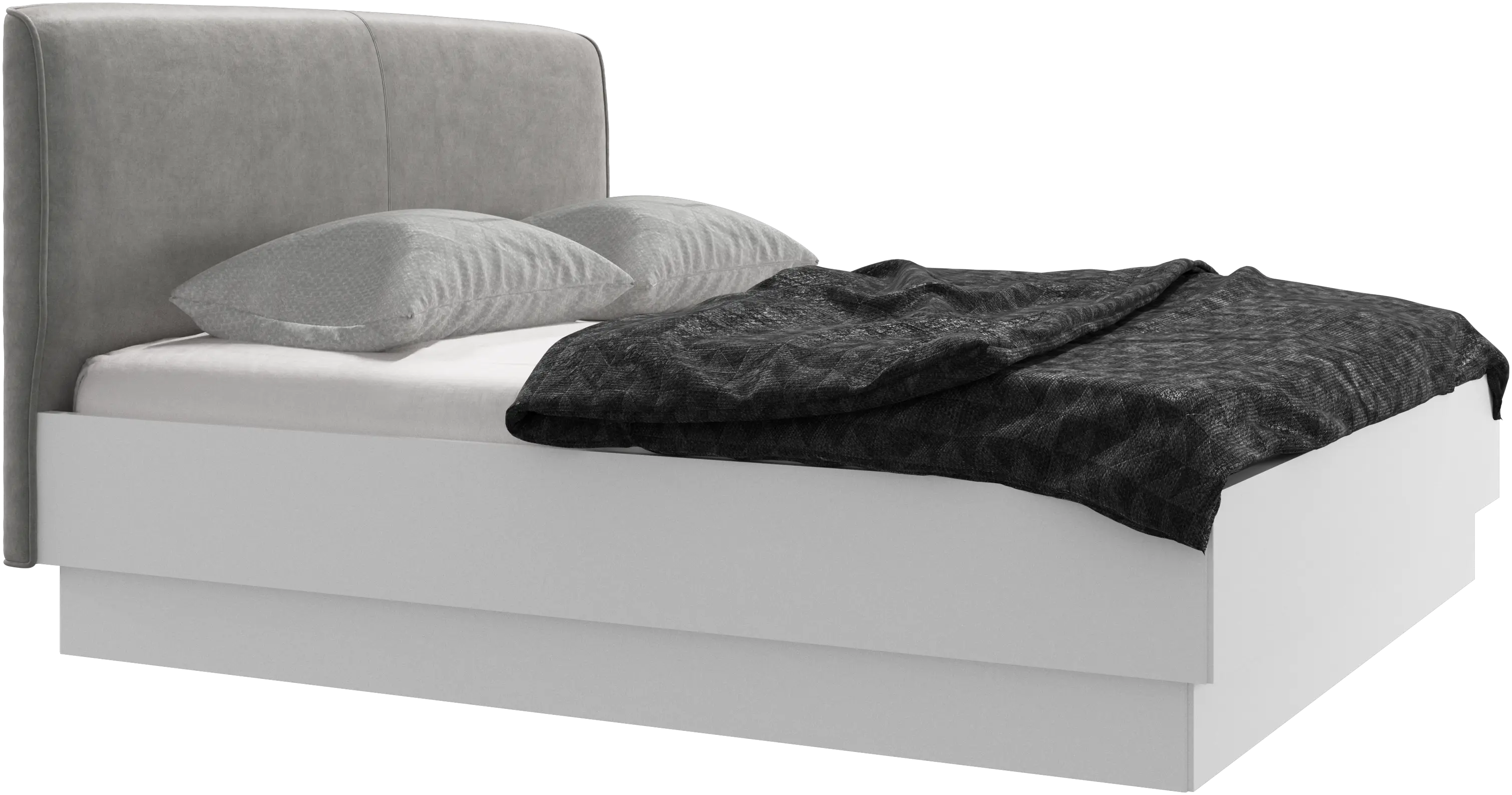 Houston, upholstered bed with storage