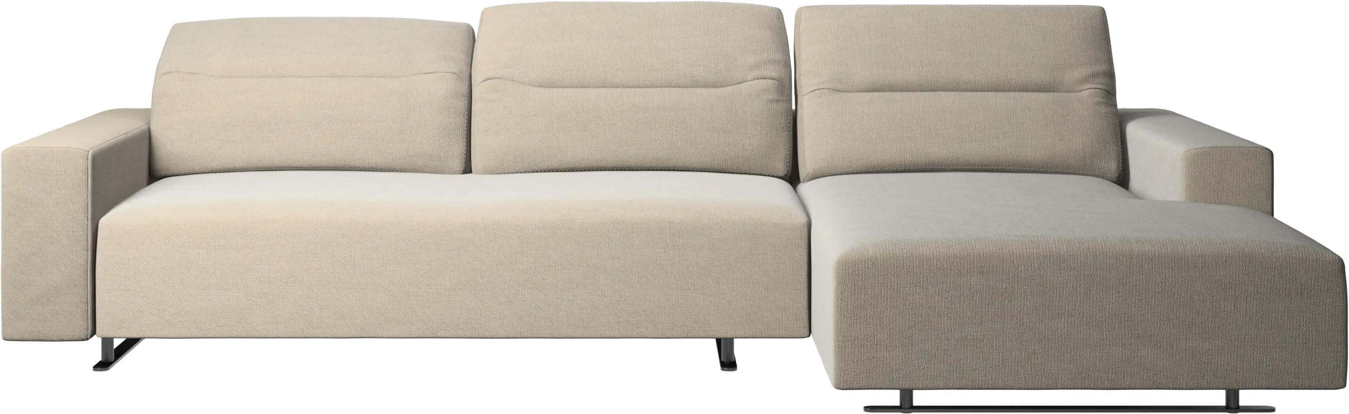 Hampton sofa with adjustable back and resting unit left side