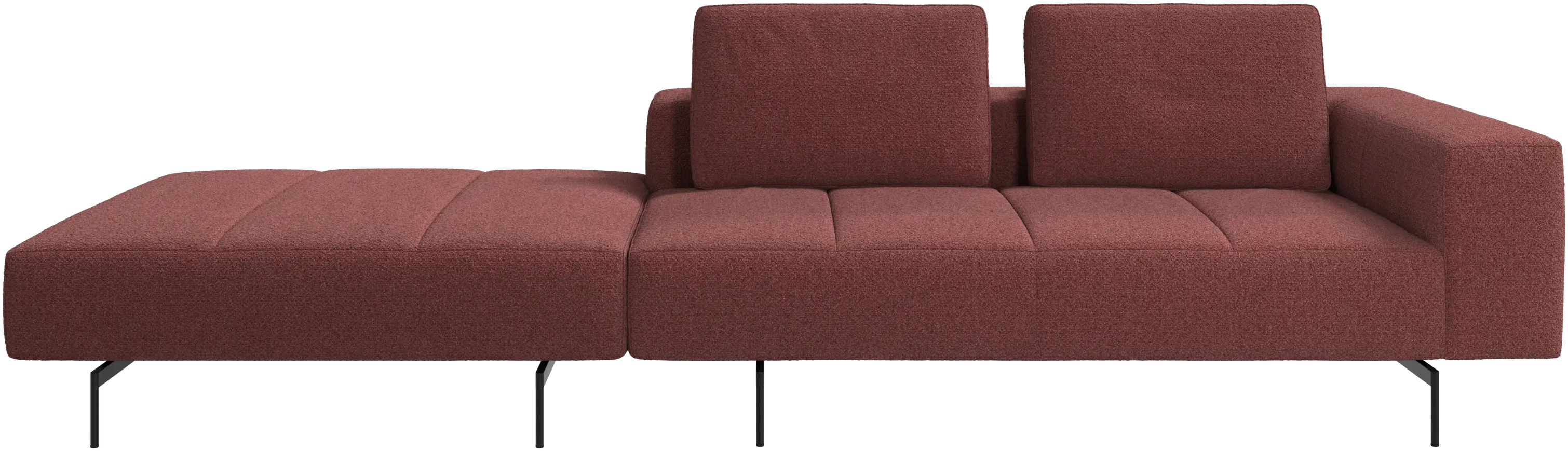 Amsterdam sofa with footstool on left side